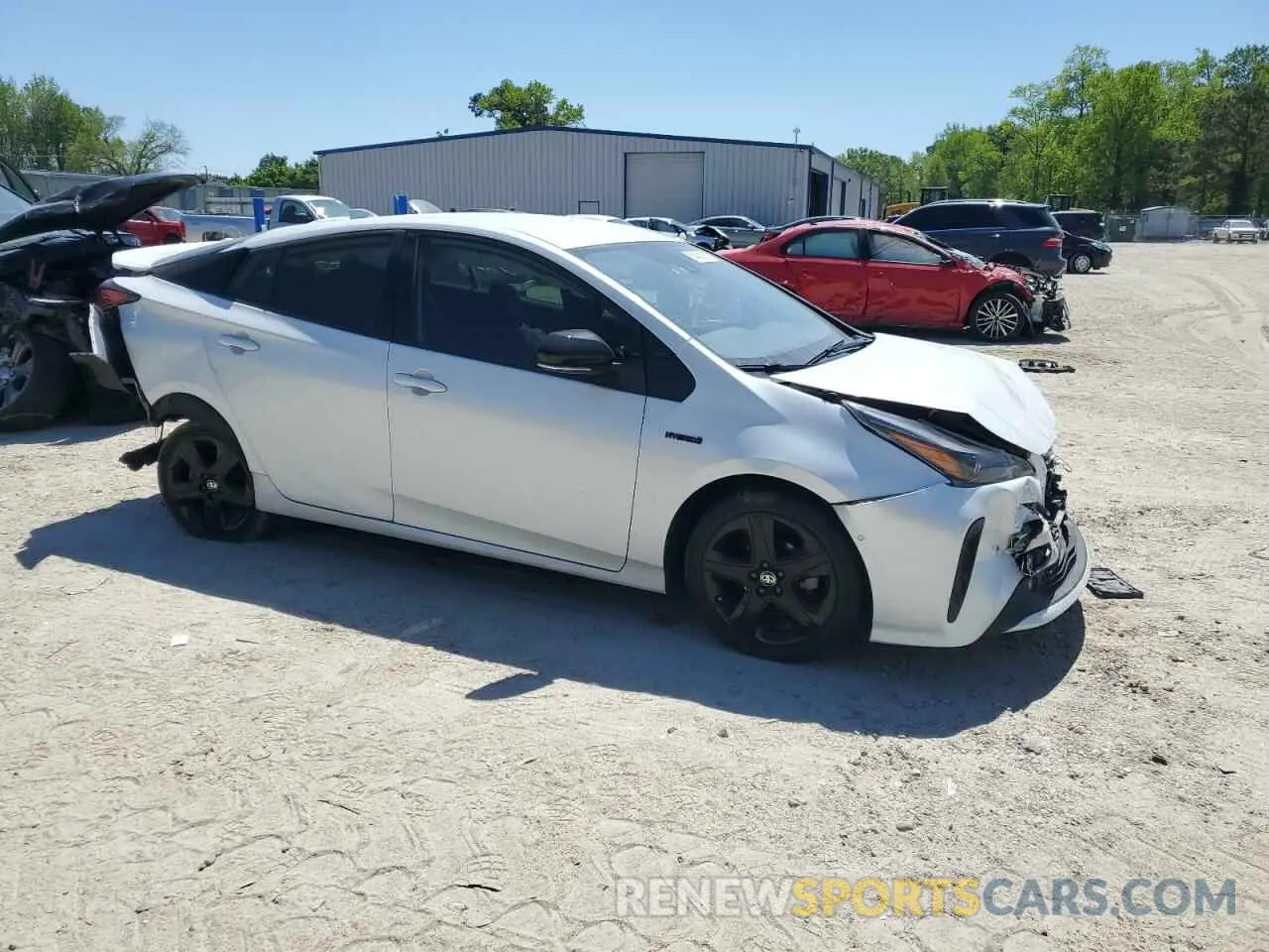 4 fotografías del automóvil dañado JTDKAMFU4M3127359 TOYOTA PRIUS 2021