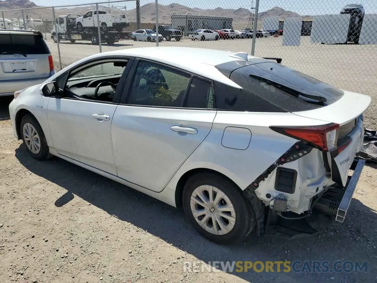 2 fotografías del automóvil dañado JTDKAMFU4M3131492 TOYOTA PRIUS 2021
