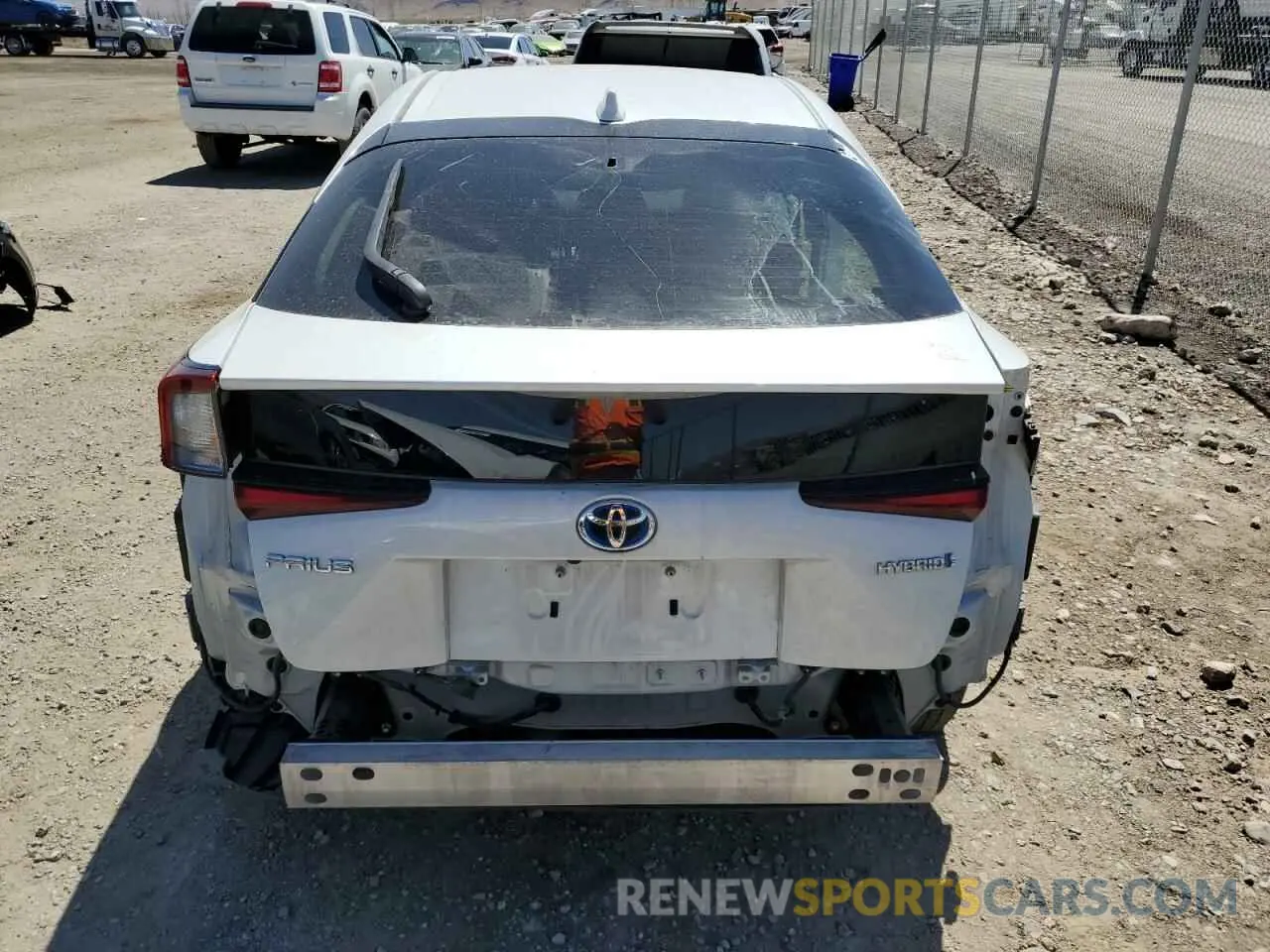 6 fotografías del automóvil dañado JTDKAMFU4M3131492 TOYOTA PRIUS 2021