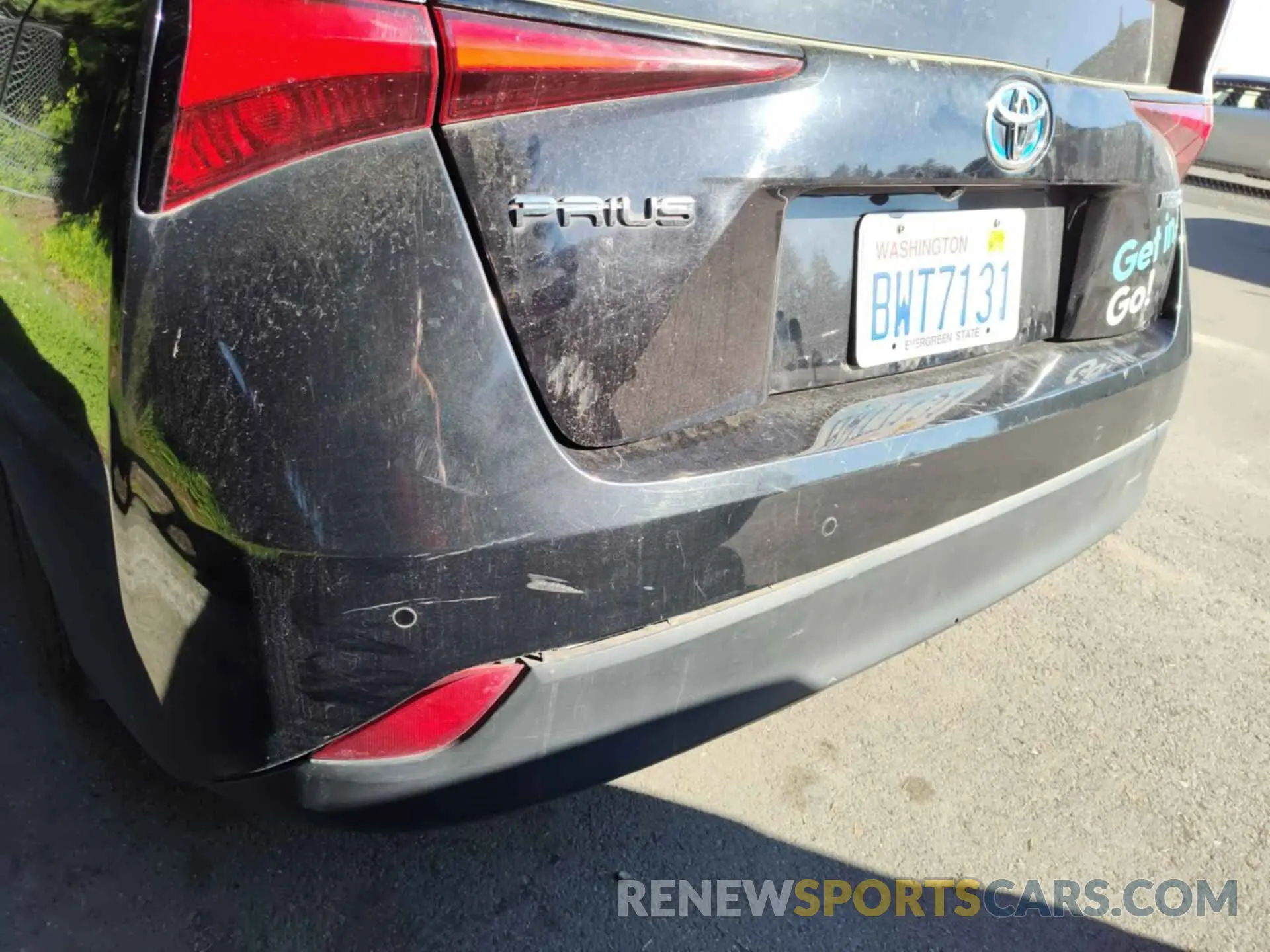 10 fotografías del automóvil dañado JTDKAMFU4M3136059 TOYOTA PRIUS 2021