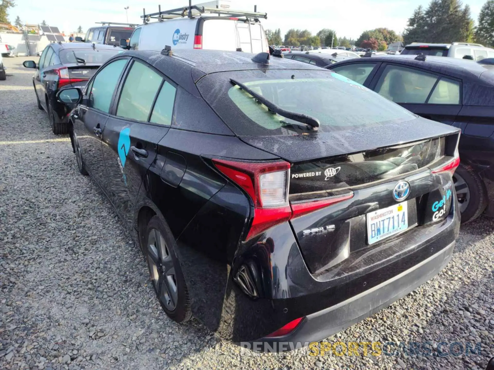 25 fotografías del automóvil dañado JTDKAMFU4M3136322 TOYOTA PRIUS 2021