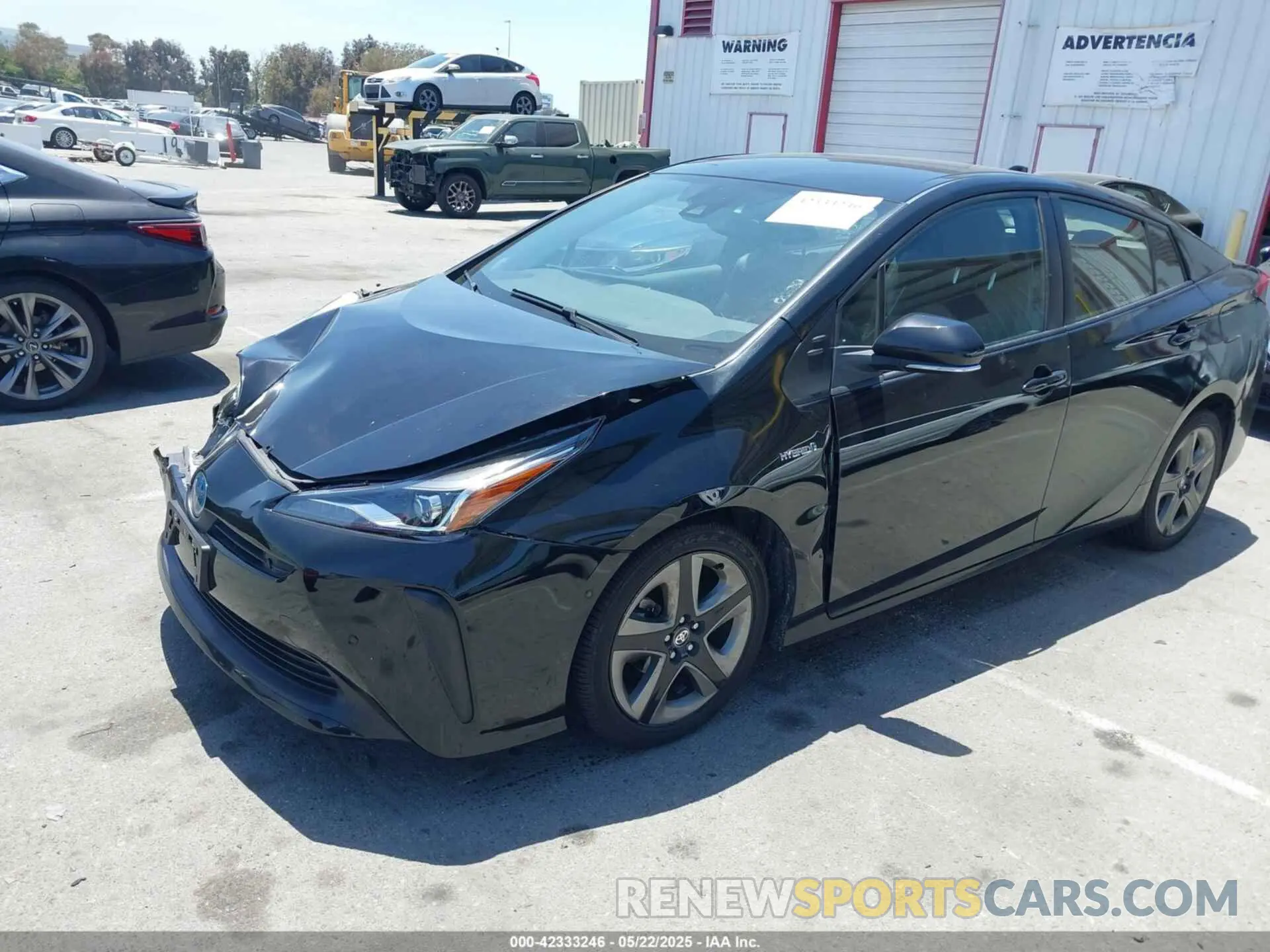 2 fotografías del automóvil dañado JTDKAMFU4M3143948 TOYOTA PRIUS 2021