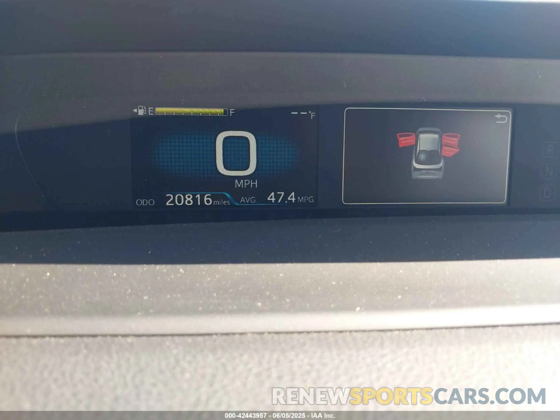 7 fotografías del automóvil dañado JTDKAMFU4M3144985 TOYOTA PRIUS 2021