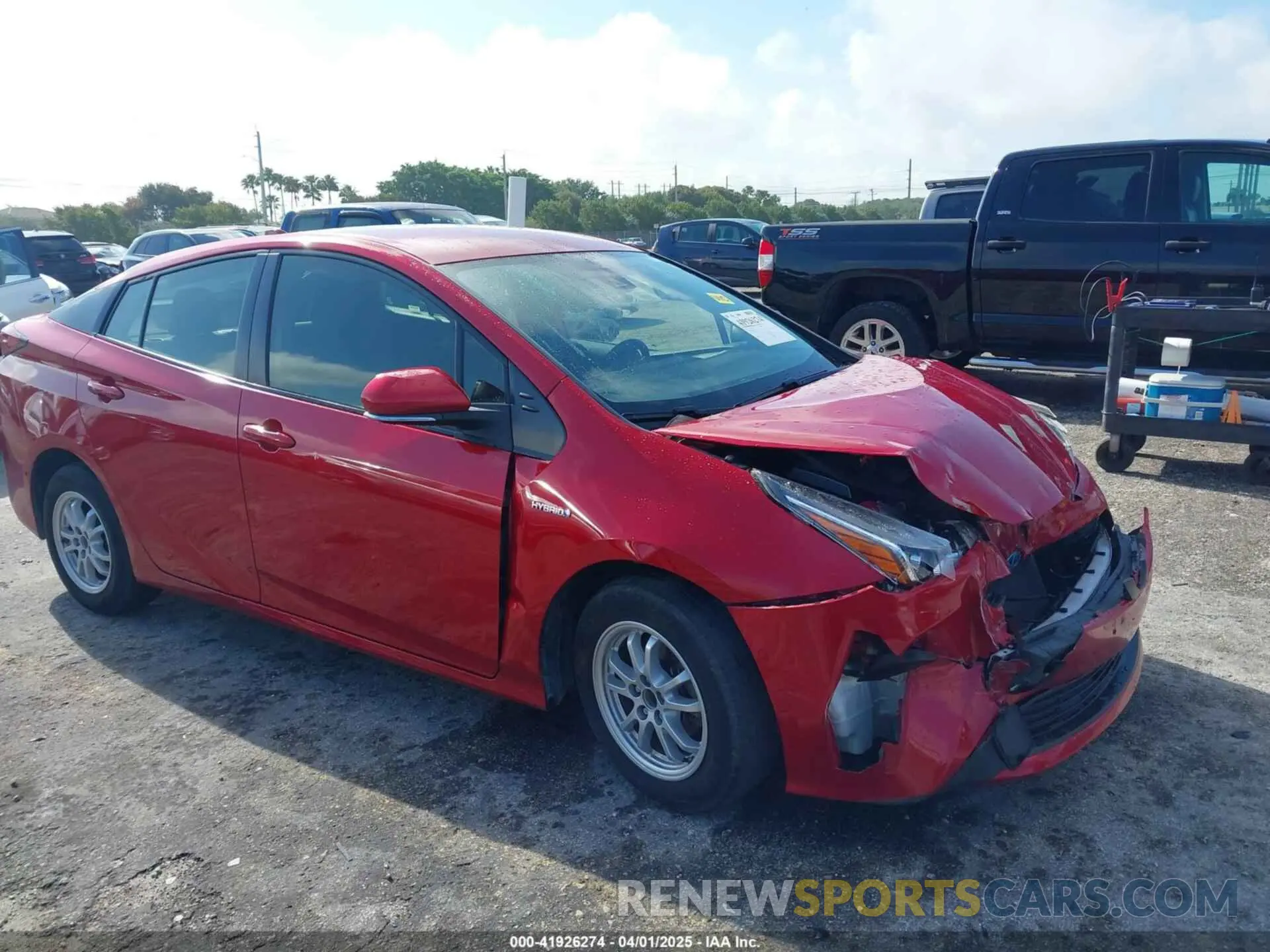 1 fotografías del automóvil dañado JTDKAMFU4M3145215 TOYOTA PRIUS 2021
