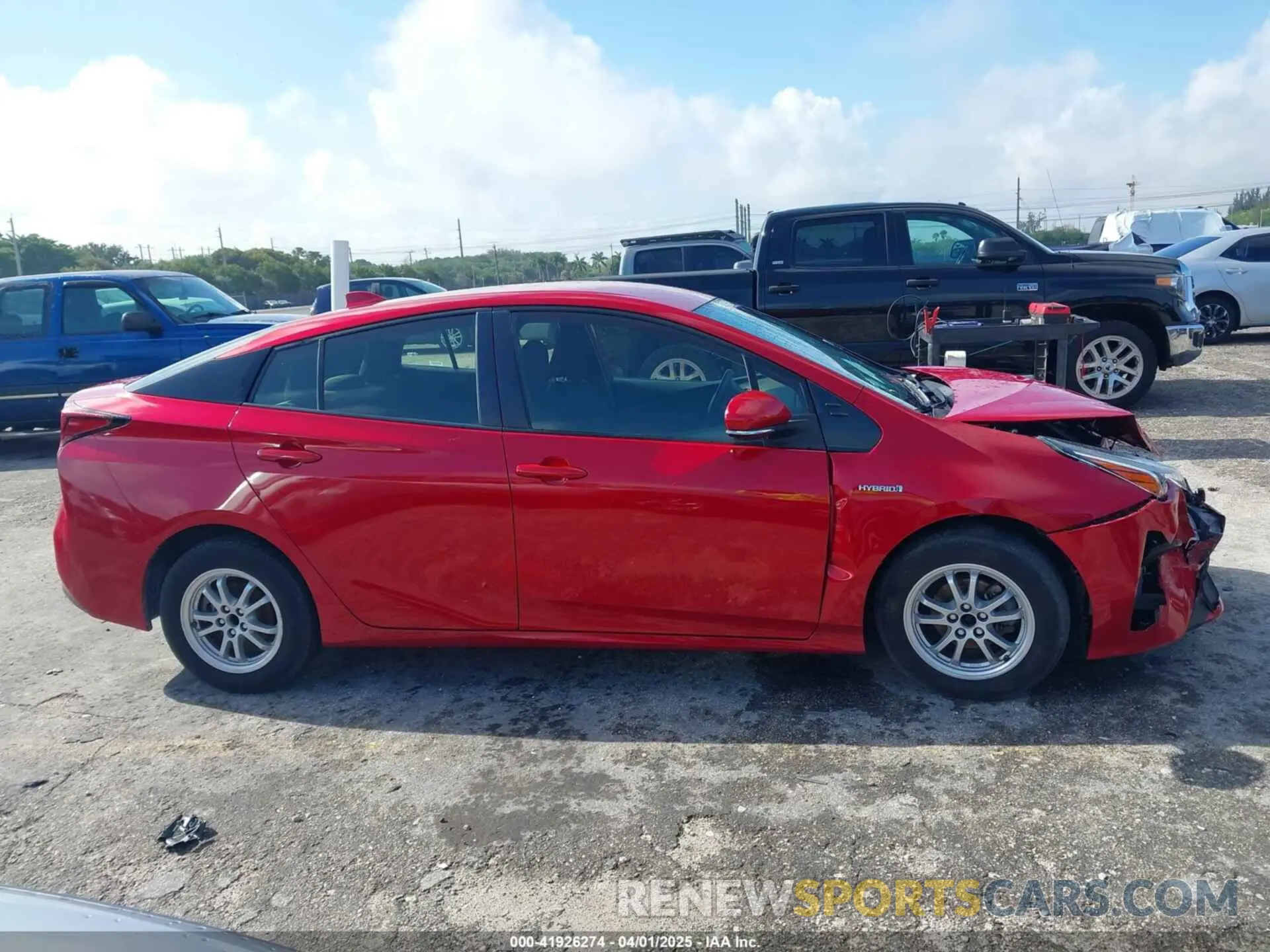 12 fotografías del automóvil dañado JTDKAMFU4M3145215 TOYOTA PRIUS 2021