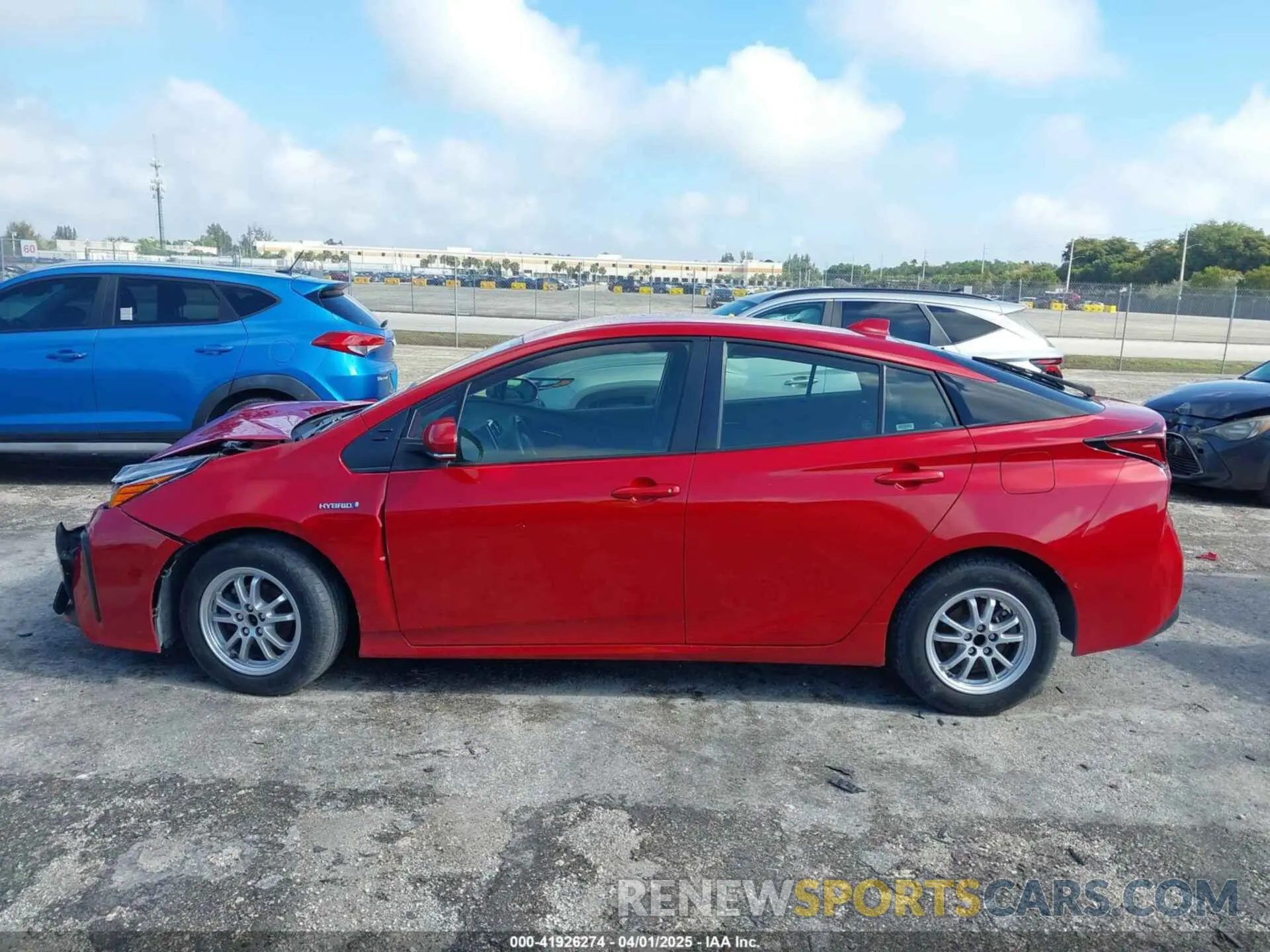 13 fotografías del automóvil dañado JTDKAMFU4M3145215 TOYOTA PRIUS 2021