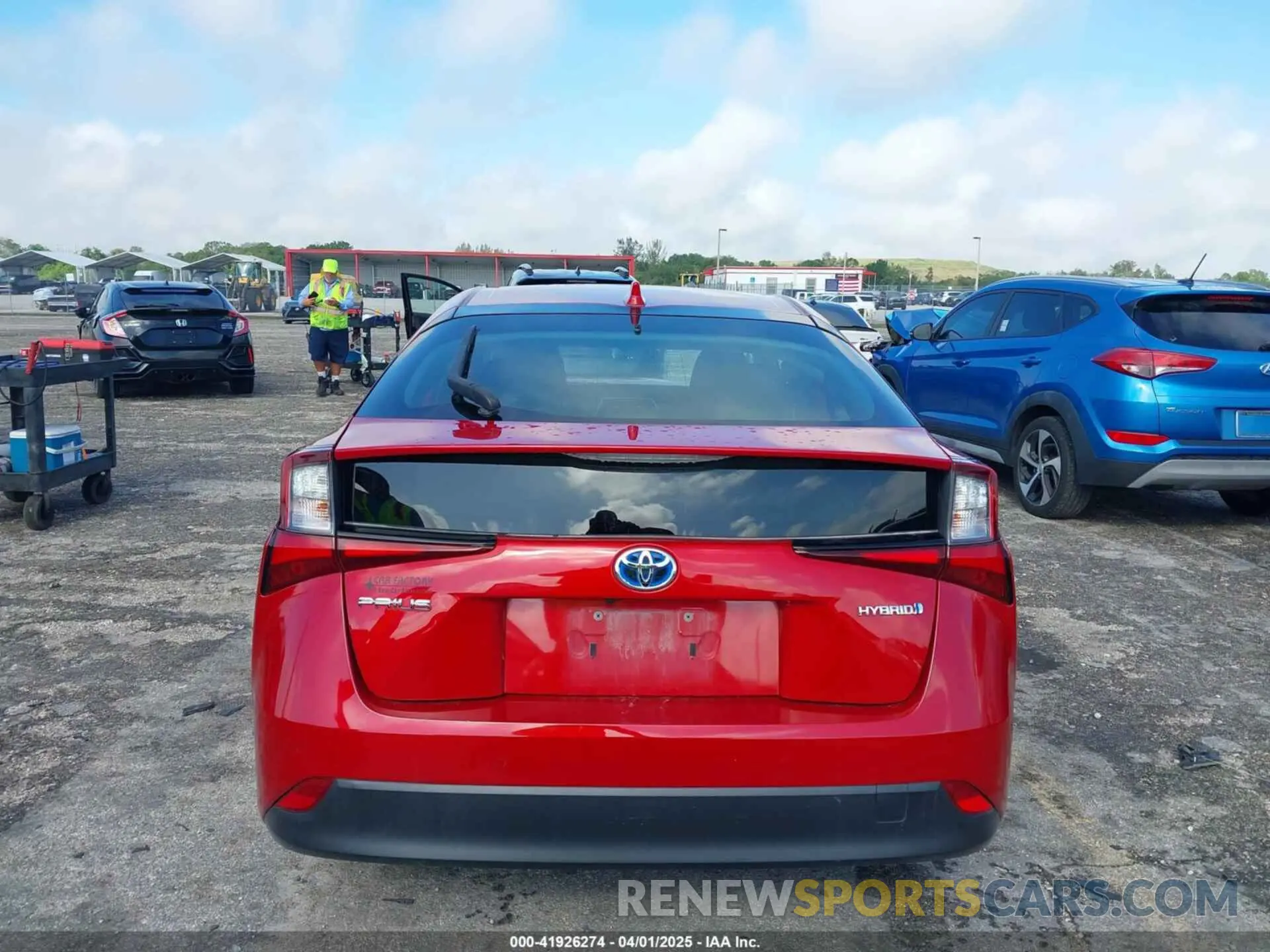 15 fotografías del automóvil dañado JTDKAMFU4M3145215 TOYOTA PRIUS 2021