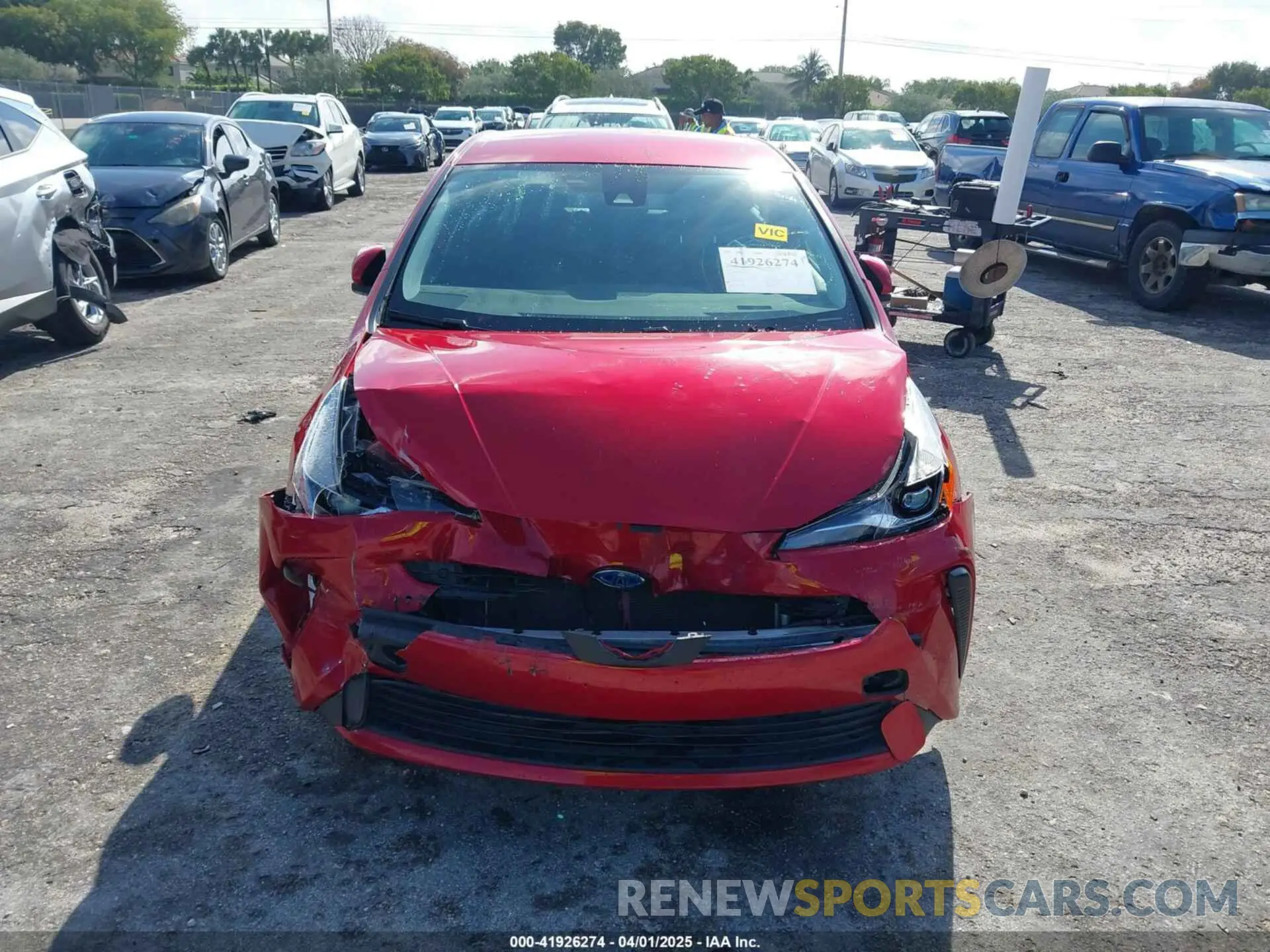 6 fotografías del automóvil dañado JTDKAMFU4M3145215 TOYOTA PRIUS 2021
