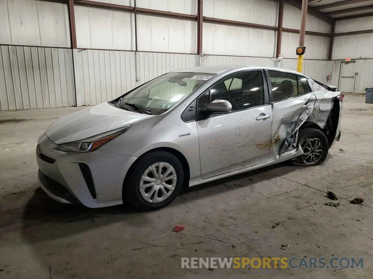 1 fotografías del automóvil dañado JTDKAMFU4M3145537 TOYOTA PRIUS 2021