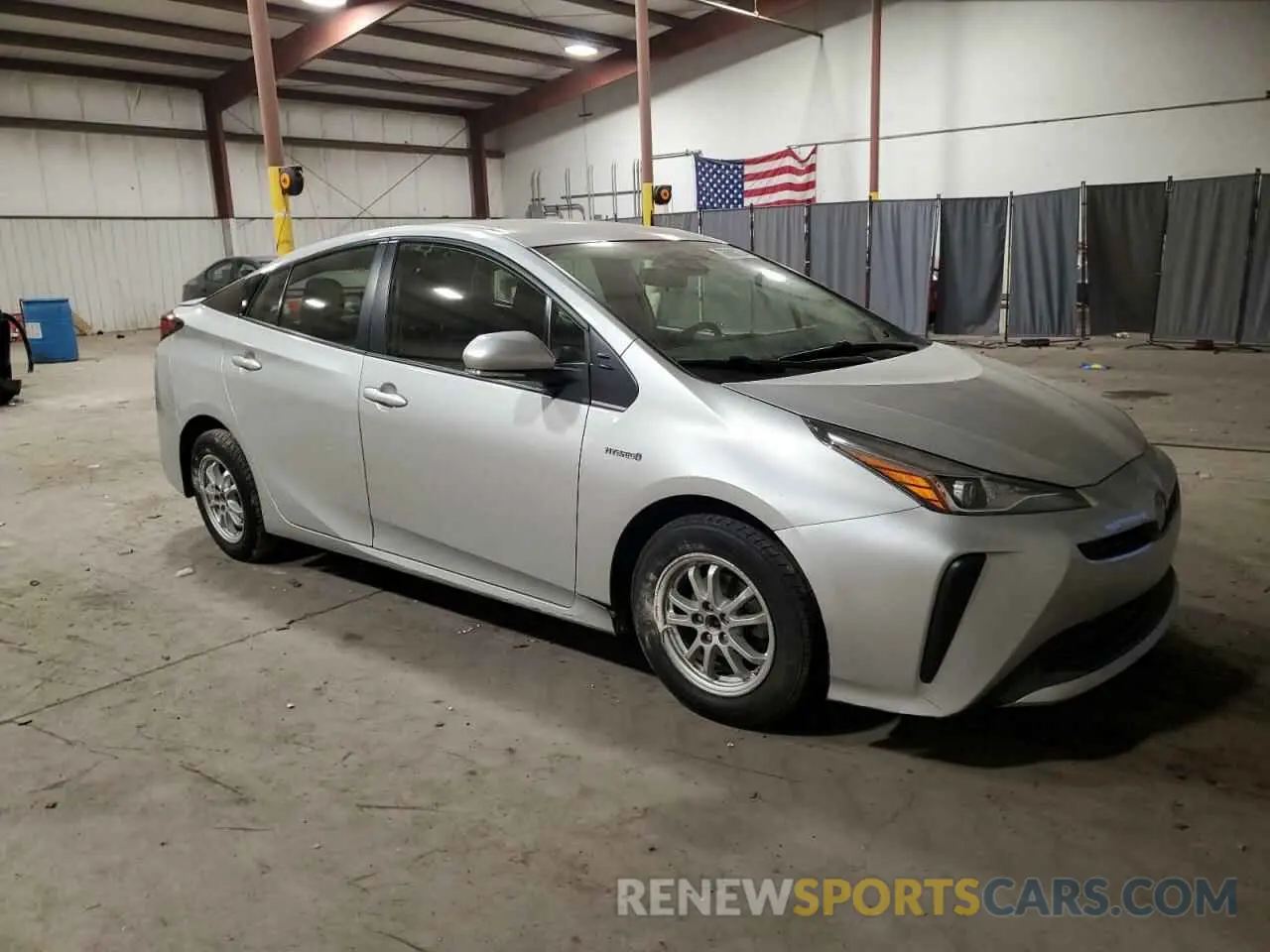4 fotografías del automóvil dañado JTDKAMFU4M3145537 TOYOTA PRIUS 2021