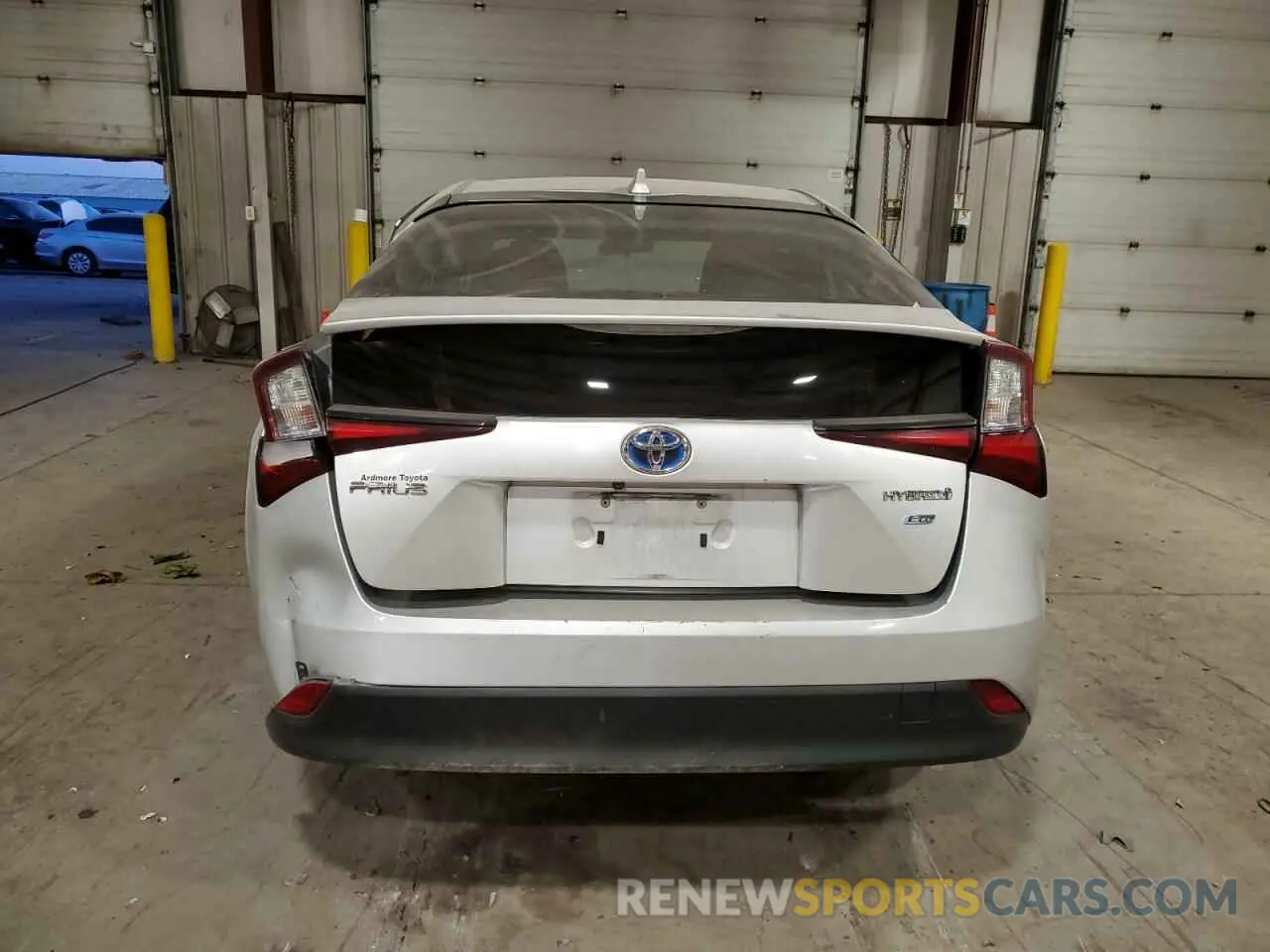 6 fotografías del automóvil dañado JTDKAMFU4M3145537 TOYOTA PRIUS 2021