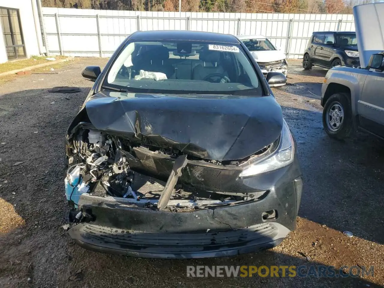 5 fotografías del automóvil dañado JTDKAMFU4M3147434 TOYOTA PRIUS 2021