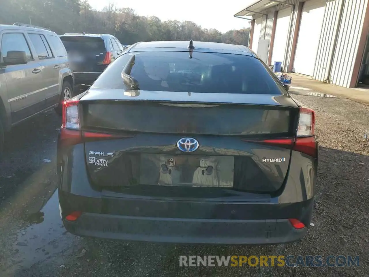 6 fotografías del automóvil dañado JTDKAMFU4M3147434 TOYOTA PRIUS 2021
