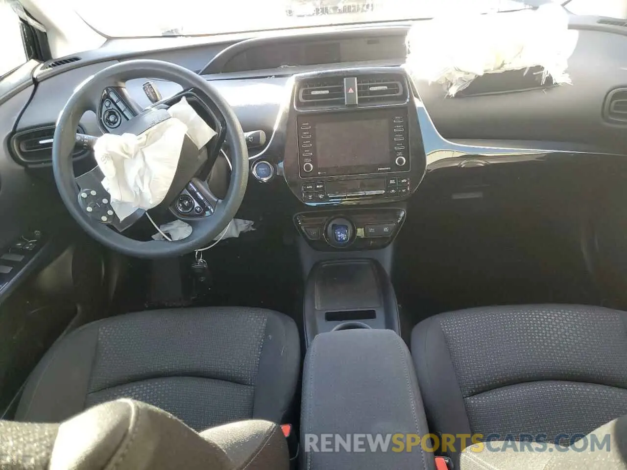8 fotografías del automóvil dañado JTDKAMFU4M3147434 TOYOTA PRIUS 2021