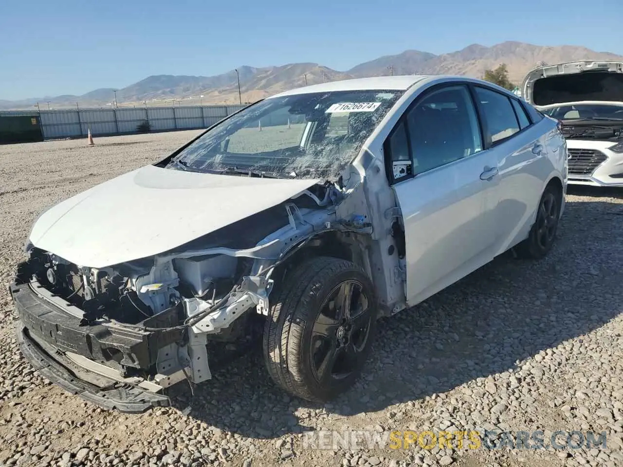1 fotografías del automóvil dañado JTDKAMFU5M3127192 TOYOTA PRIUS 2021