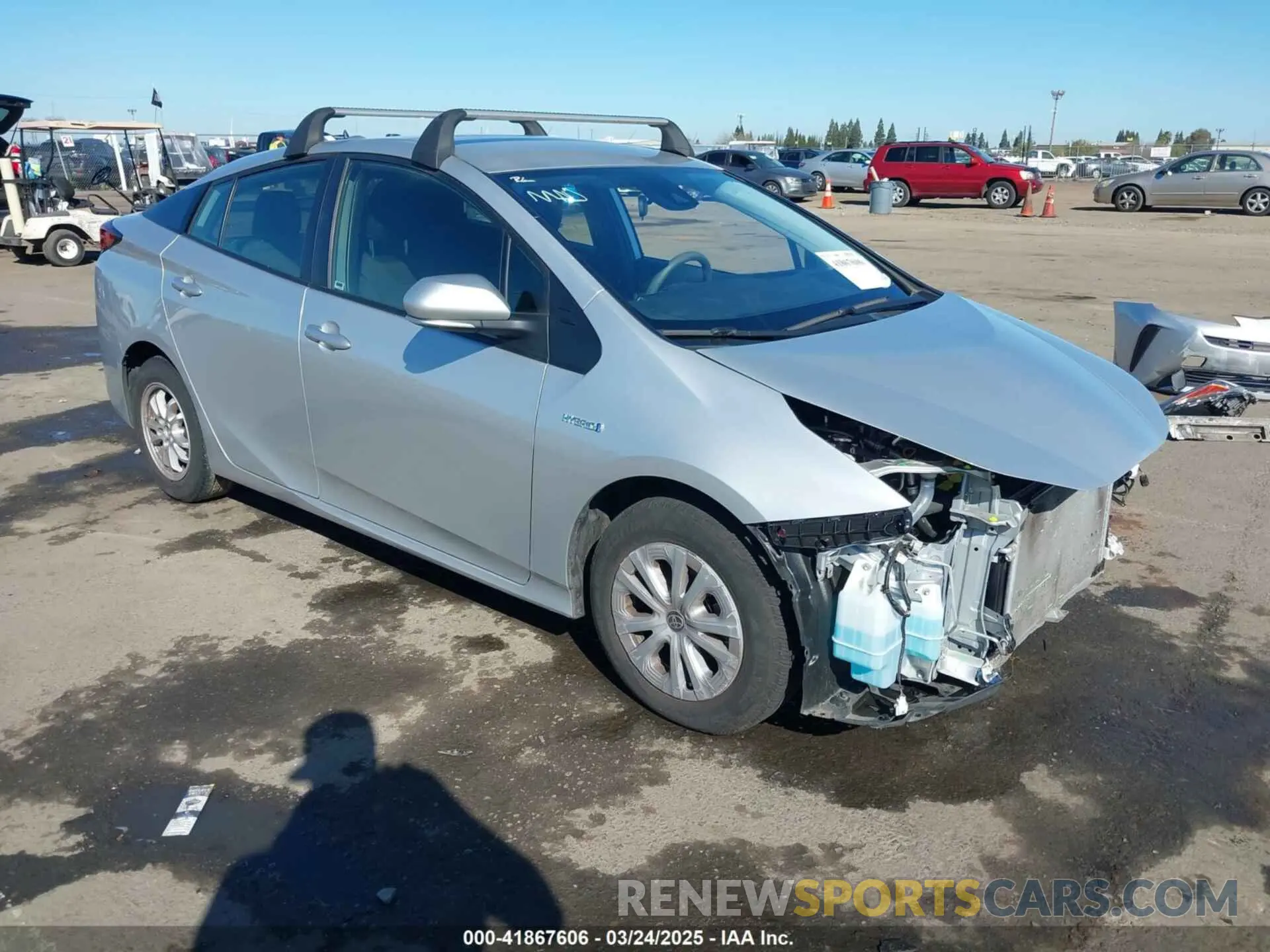 1 fotografías del automóvil dañado JTDKAMFU5M3130478 TOYOTA PRIUS 2021