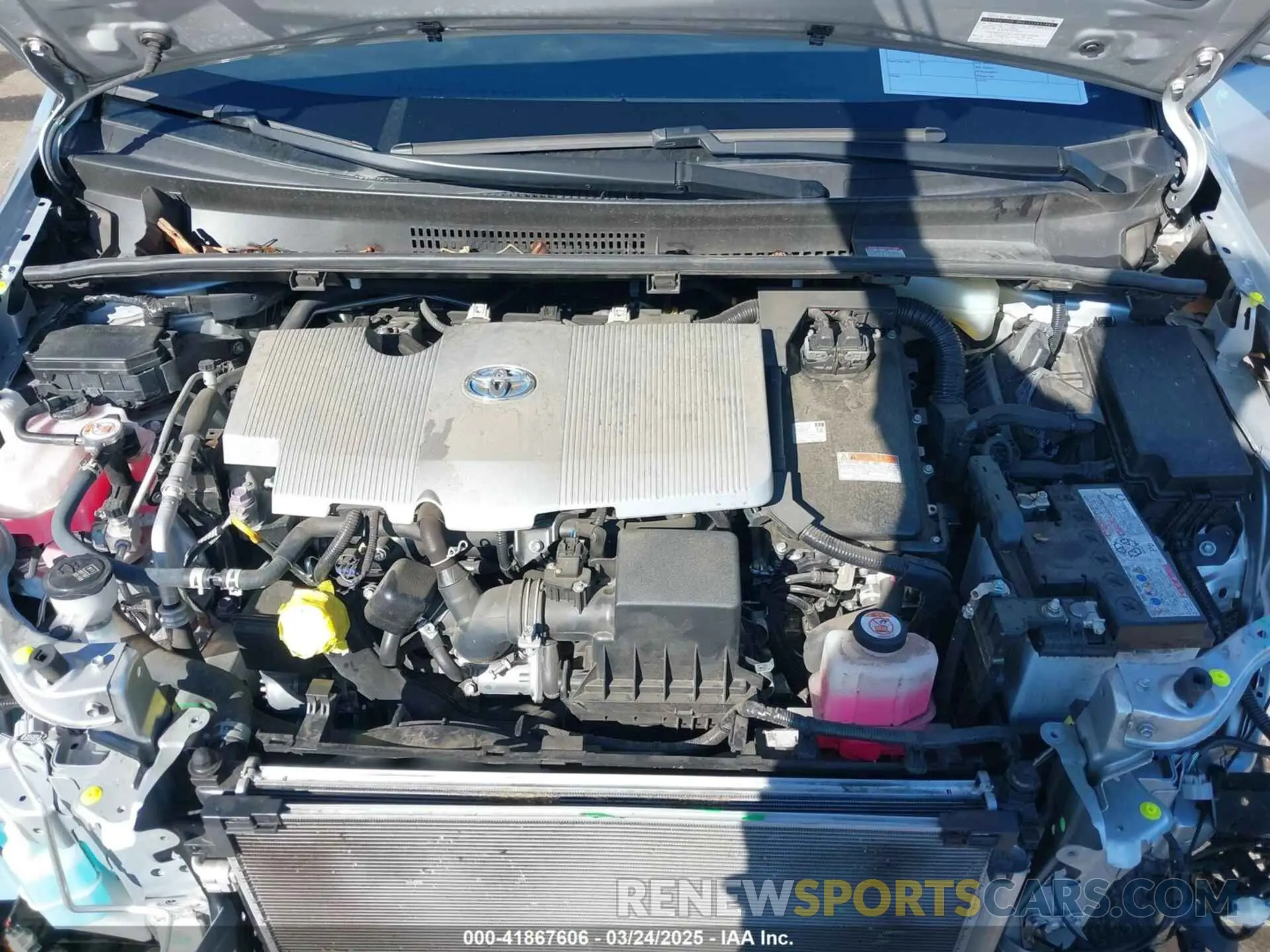 10 fotografías del automóvil dañado JTDKAMFU5M3130478 TOYOTA PRIUS 2021