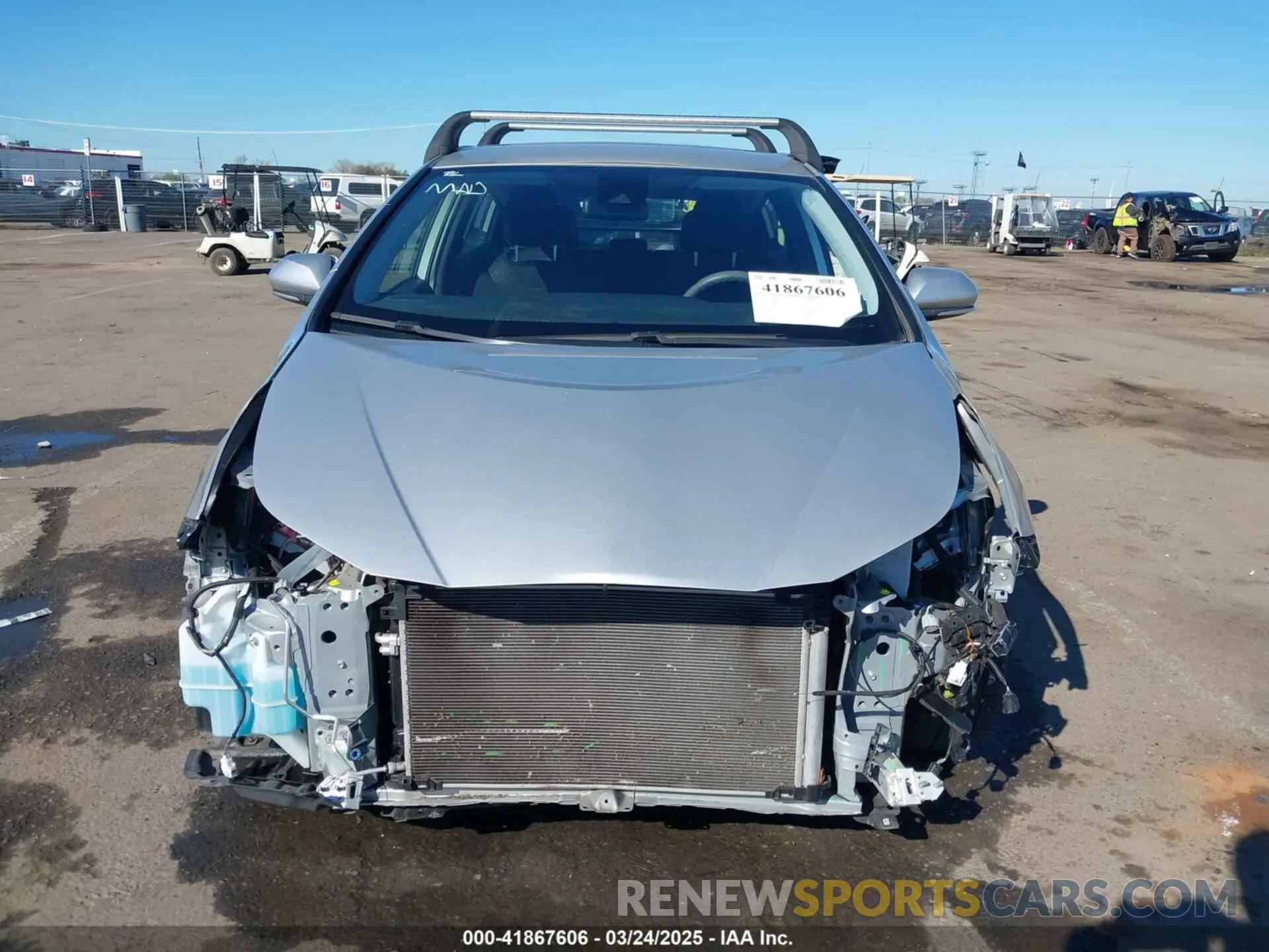 13 fotografías del automóvil dañado JTDKAMFU5M3130478 TOYOTA PRIUS 2021