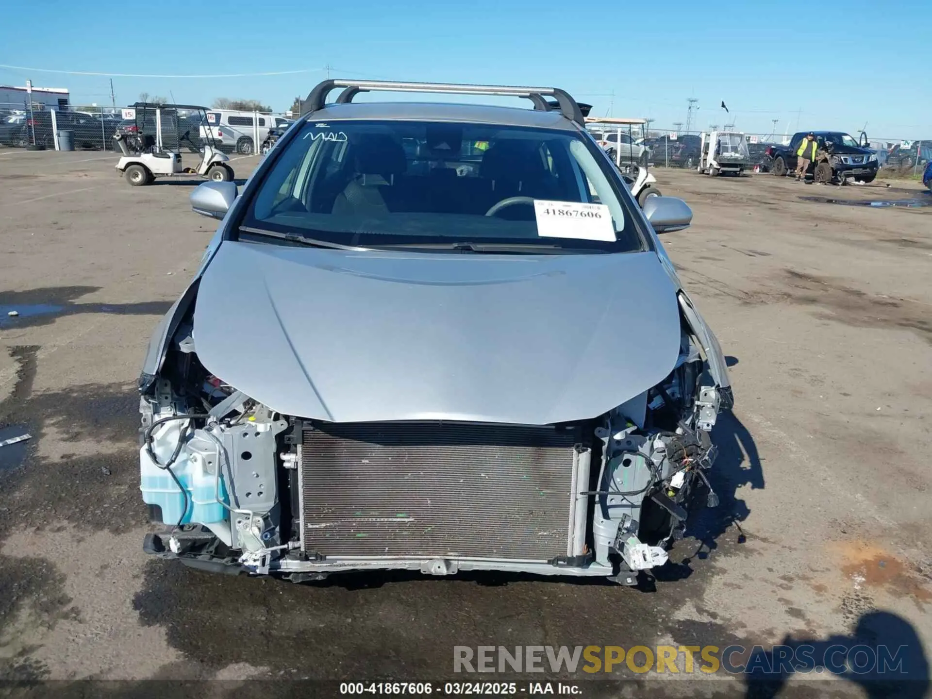 6 fotografías del automóvil dañado JTDKAMFU5M3130478 TOYOTA PRIUS 2021