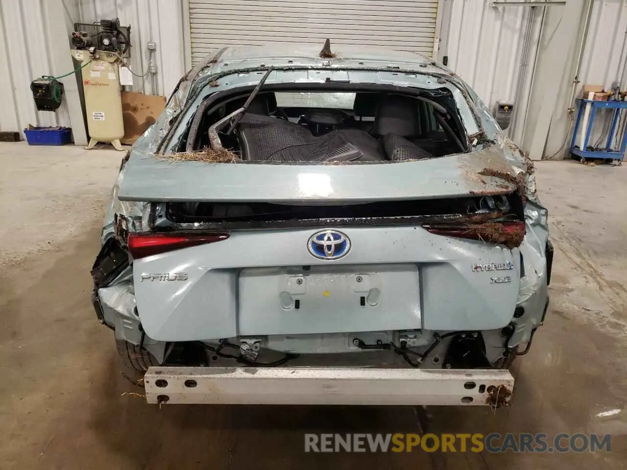 6 fotografías del automóvil dañado JTDKAMFU5M3131288 TOYOTA PRIUS 2021