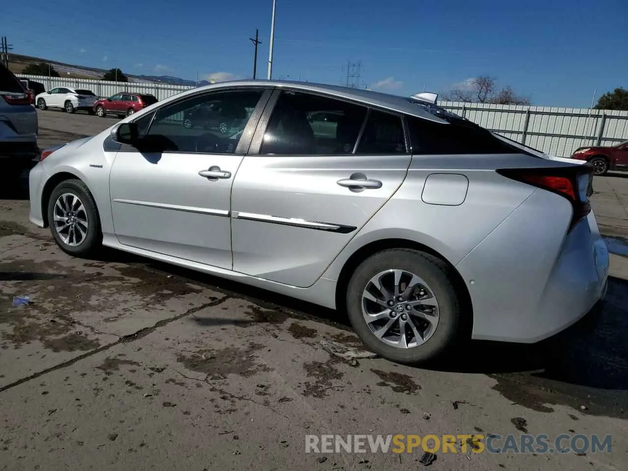 2 fotografías del automóvil dañado JTDKAMFU5M3140461 TOYOTA PRIUS 2021