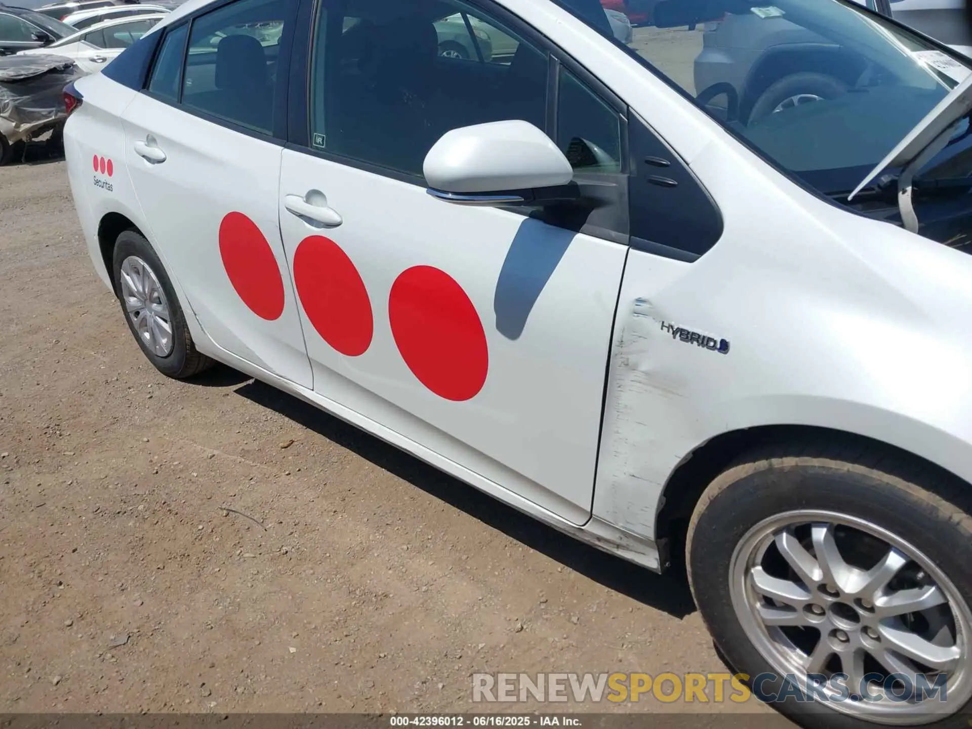 6 fotografías del automóvil dañado JTDKAMFU5M3142159 TOYOTA PRIUS 2021