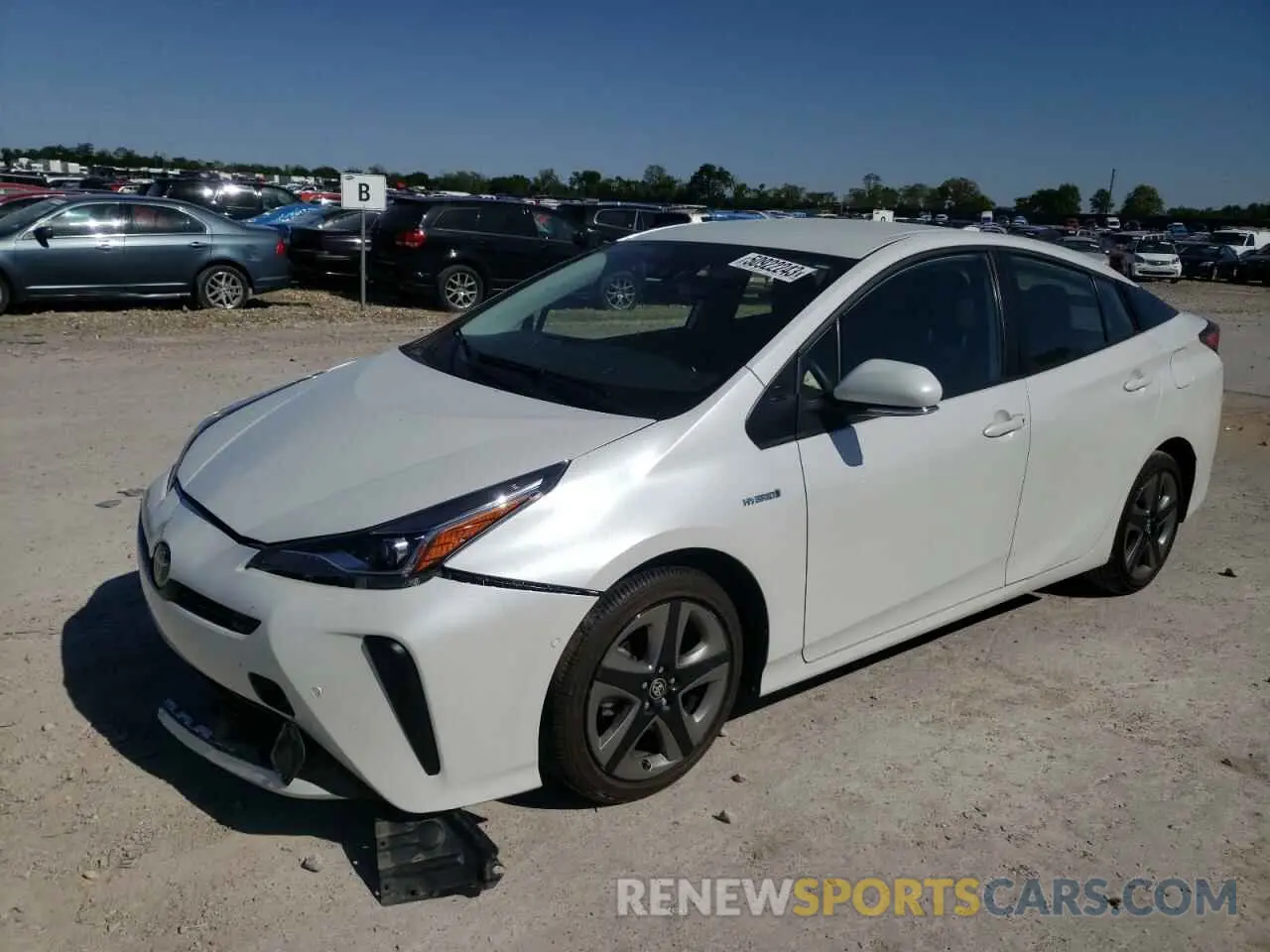 1 fotografías del automóvil dañado JTDKAMFU5M3142565 TOYOTA PRIUS 2021