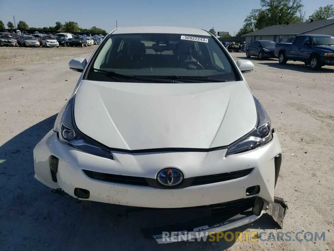 5 fotografías del automóvil dañado JTDKAMFU5M3142565 TOYOTA PRIUS 2021