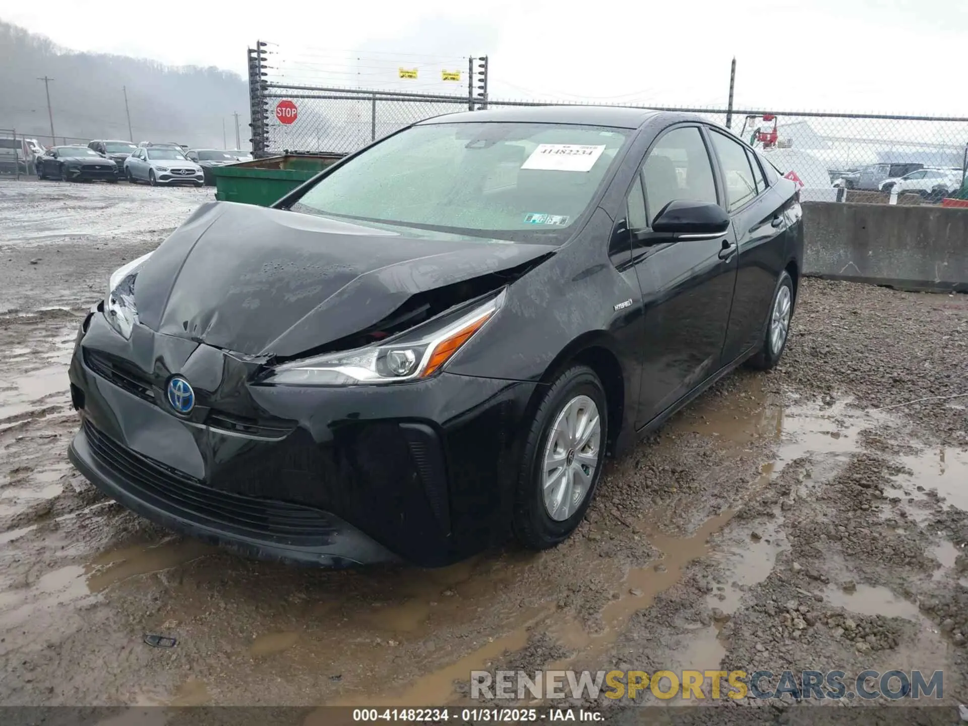 2 fotografías del automóvil dañado JTDKAMFU5M3145210 TOYOTA PRIUS 2021