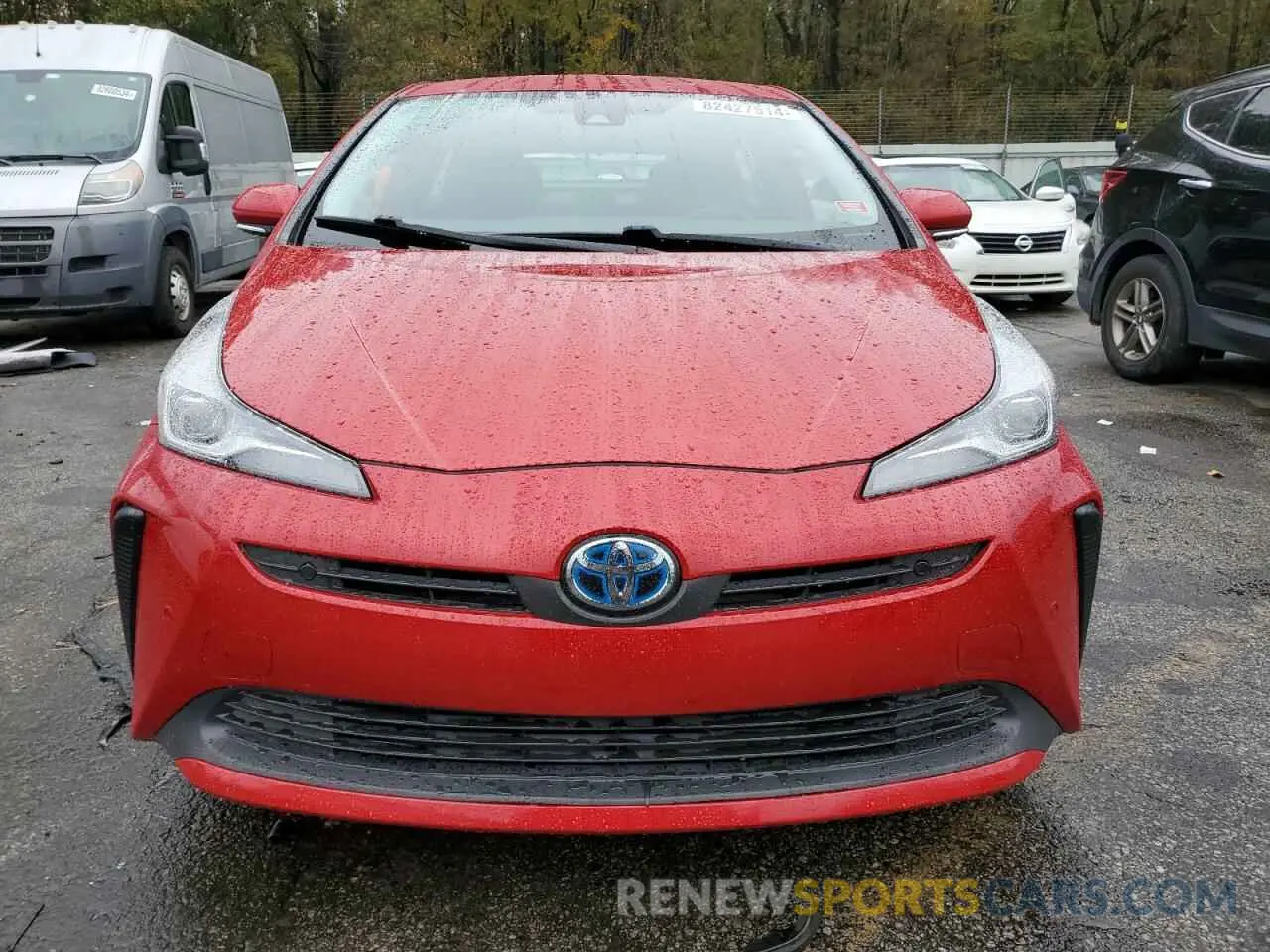 5 fotografías del automóvil dañado JTDKAMFU5M3146647 TOYOTA PRIUS 2021
