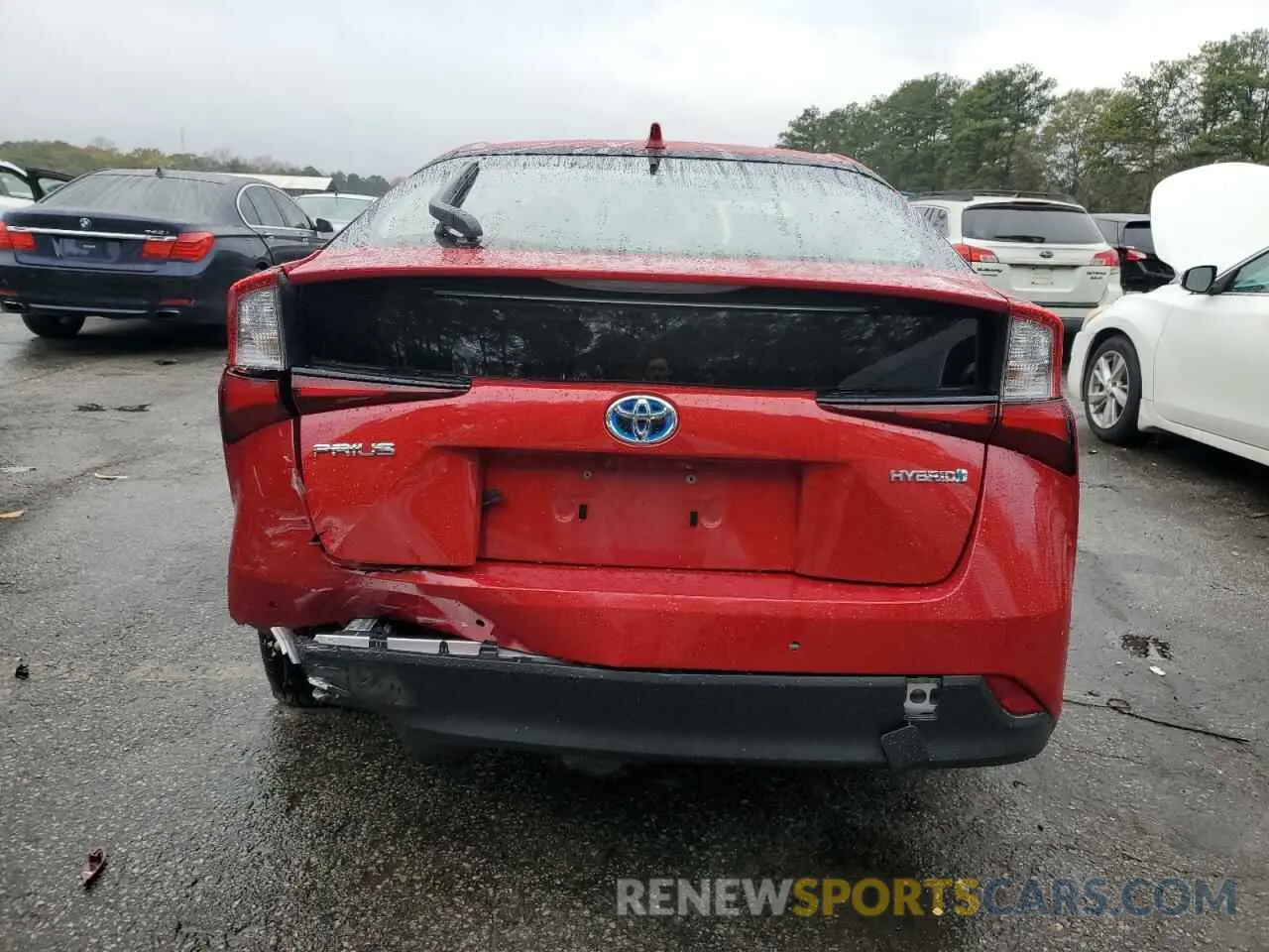 6 fotografías del automóvil dañado JTDKAMFU5M3146647 TOYOTA PRIUS 2021