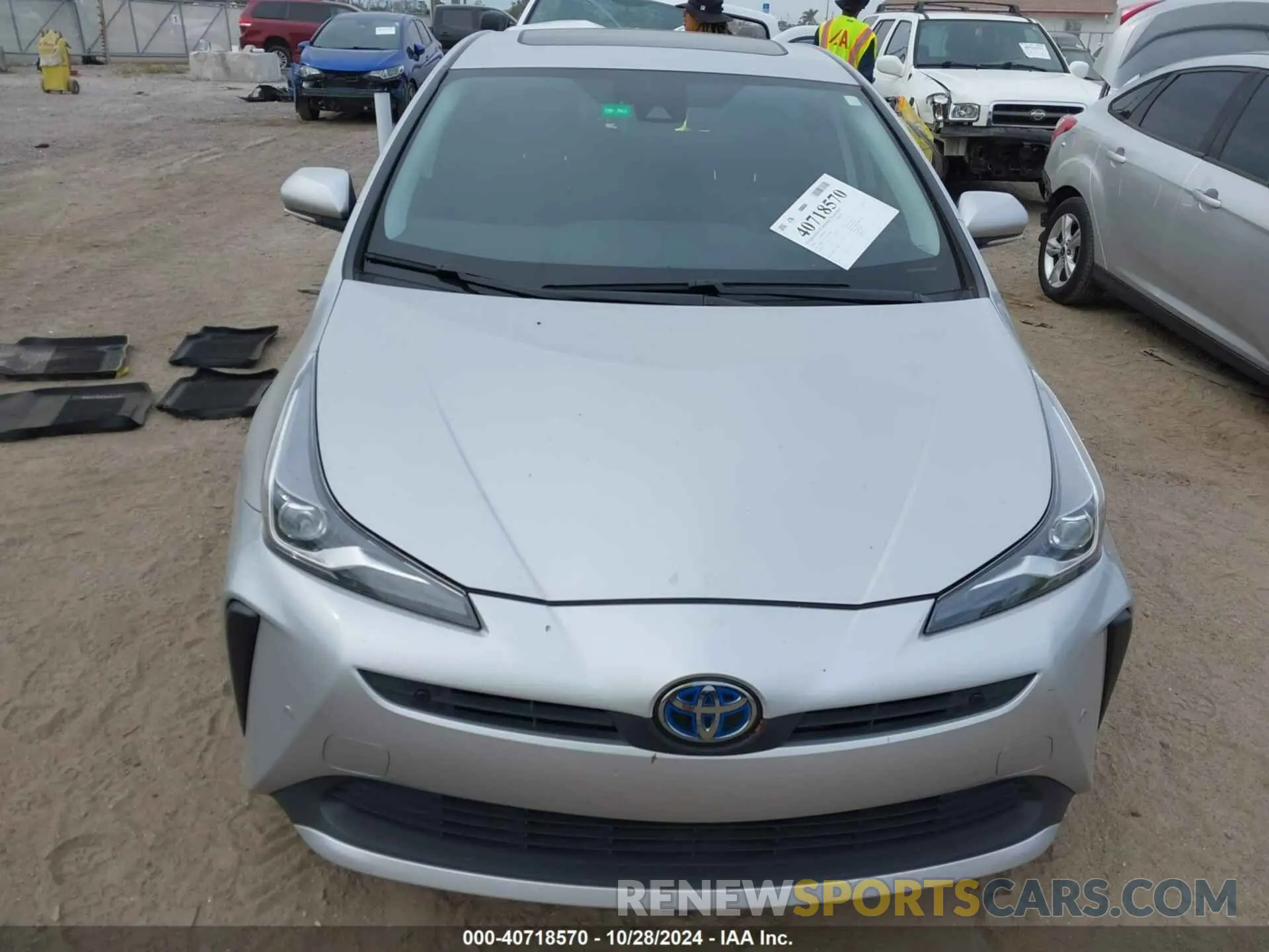 6 fotografías del automóvil dañado JTDKAMFU5M3149449 TOYOTA PRIUS 2021
