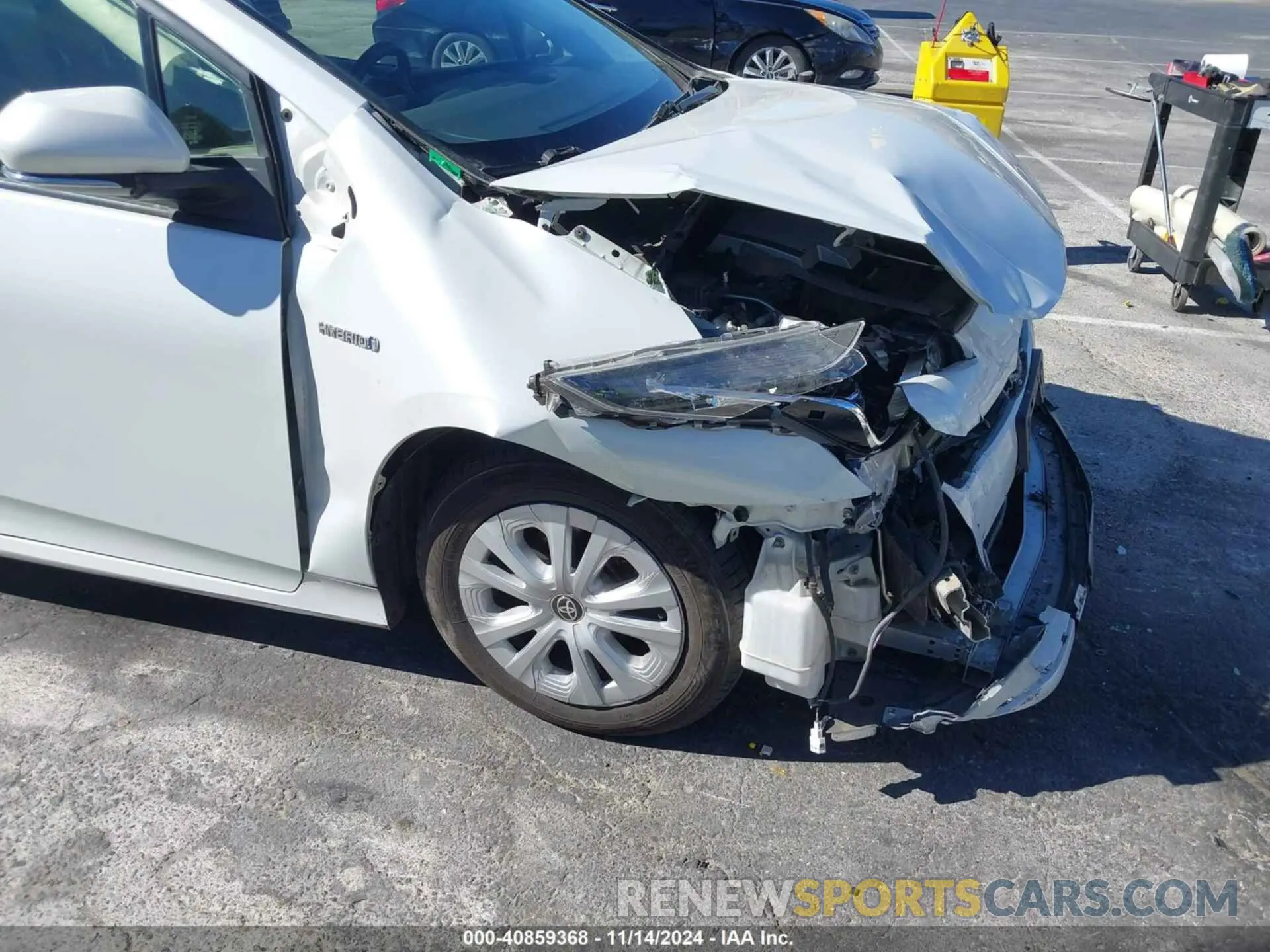 16 fotografías del automóvil dañado JTDKAMFU6M3131932 TOYOTA PRIUS 2021