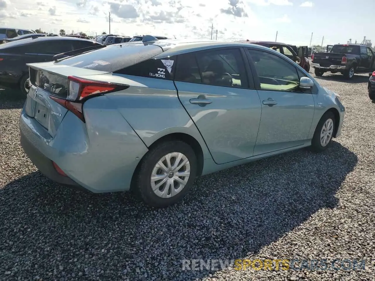 3 fotografías del automóvil dañado JTDKAMFU6M3138833 TOYOTA PRIUS 2021