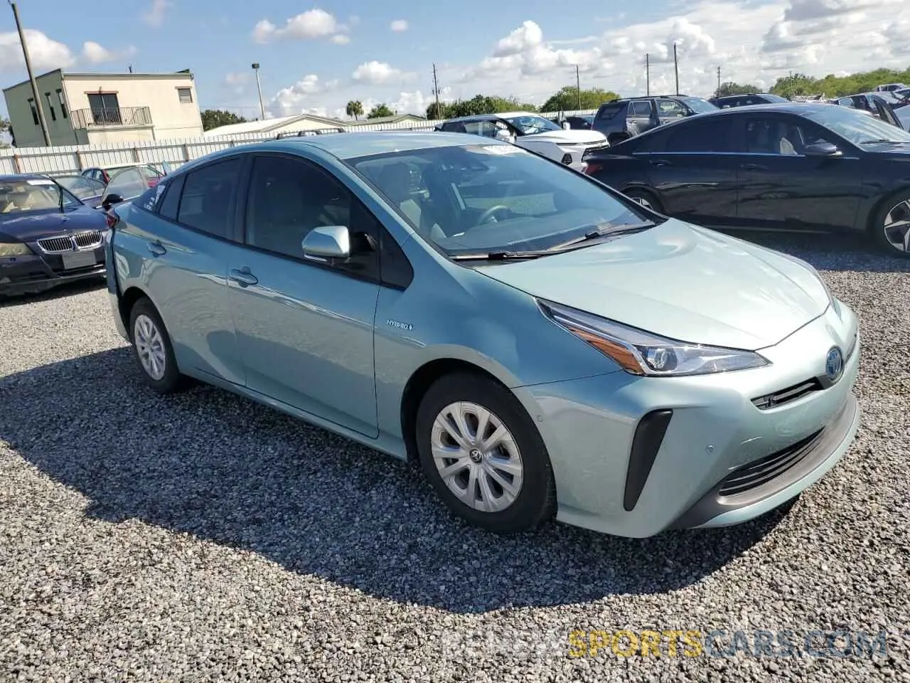 4 fotografías del automóvil dañado JTDKAMFU6M3138833 TOYOTA PRIUS 2021