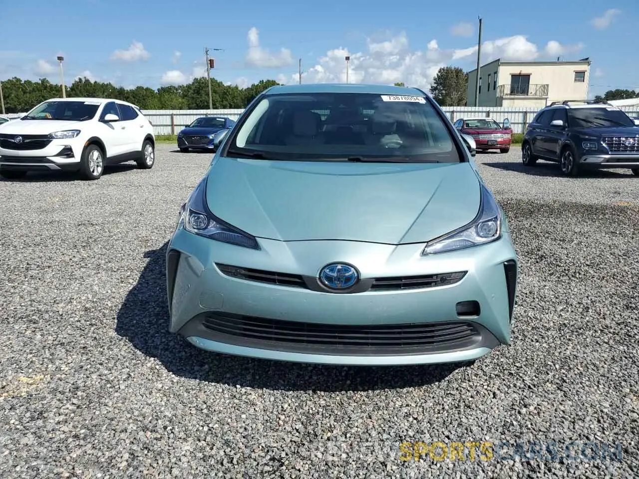 5 fotografías del automóvil dañado JTDKAMFU6M3138833 TOYOTA PRIUS 2021