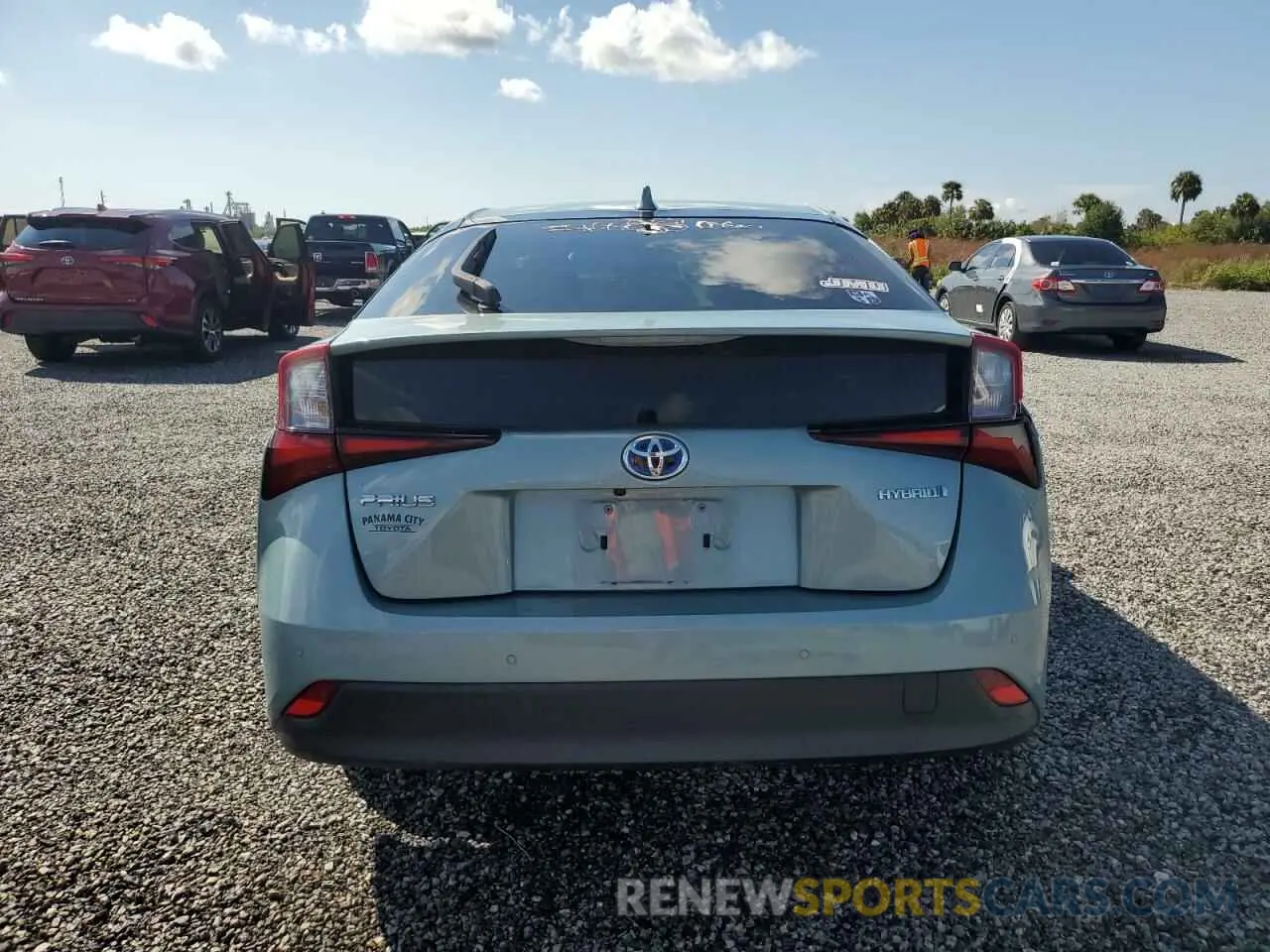 6 fotografías del automóvil dañado JTDKAMFU6M3138833 TOYOTA PRIUS 2021
