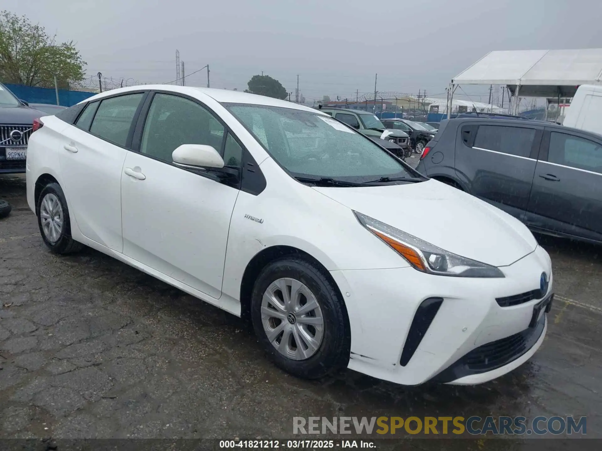 1 fotografías del automóvil dañado JTDKAMFU6M3141019 TOYOTA PRIUS 2021