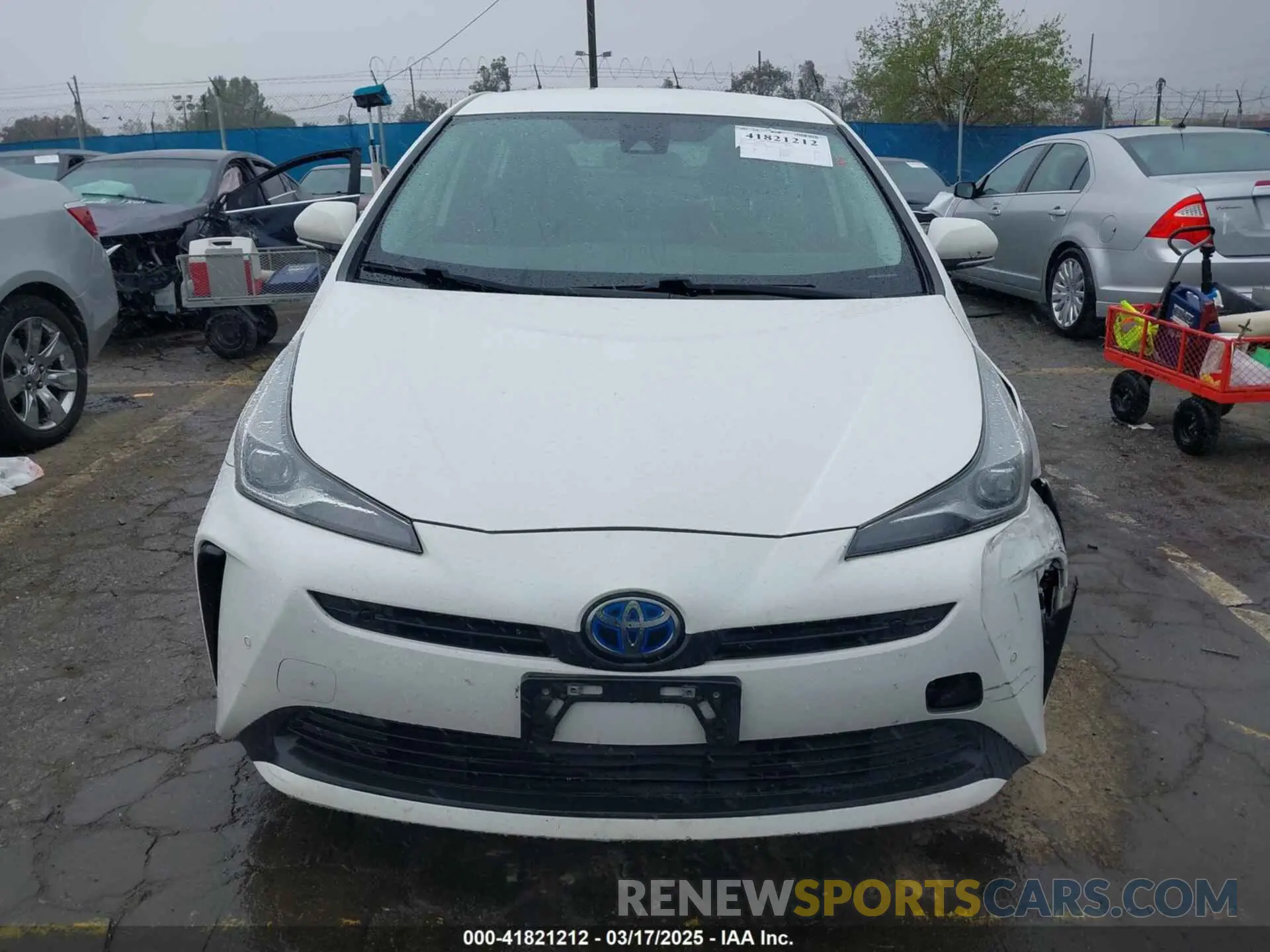 12 fotografías del automóvil dañado JTDKAMFU6M3141019 TOYOTA PRIUS 2021