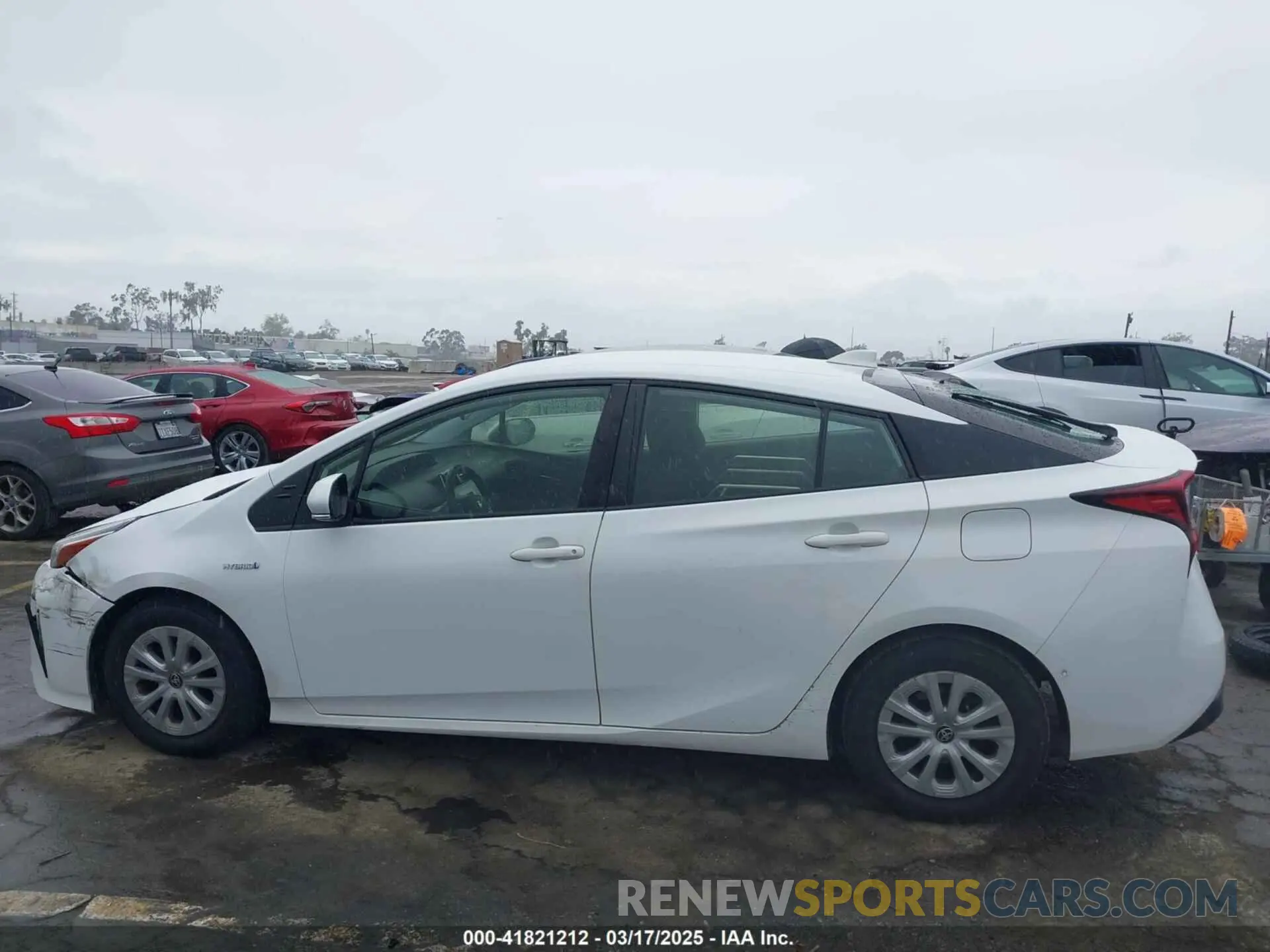 14 fotografías del automóvil dañado JTDKAMFU6M3141019 TOYOTA PRIUS 2021