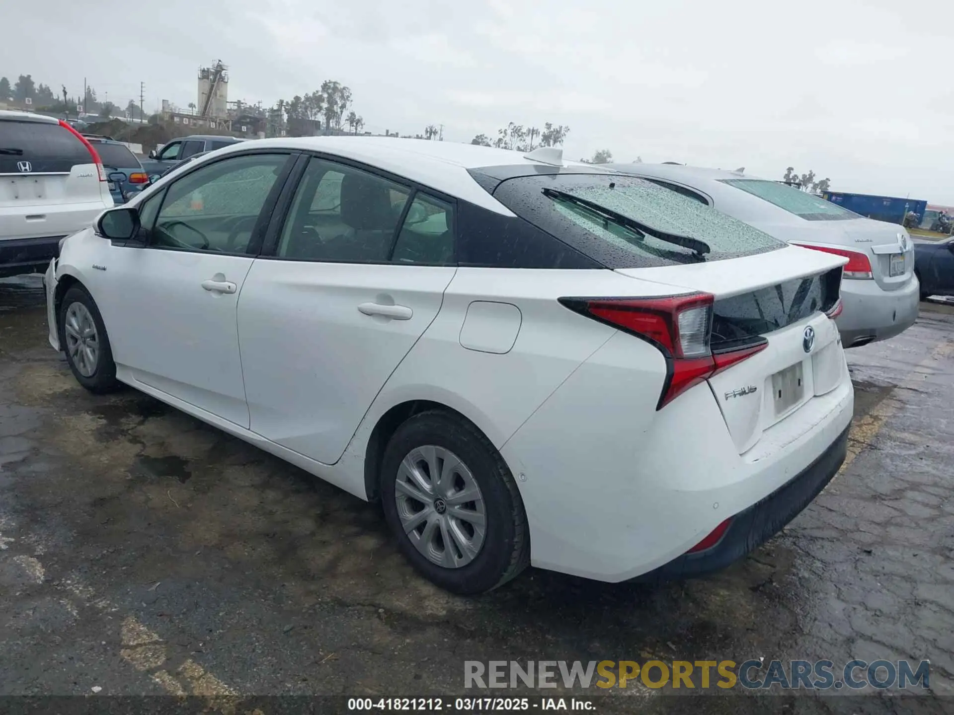 3 fotografías del automóvil dañado JTDKAMFU6M3141019 TOYOTA PRIUS 2021
