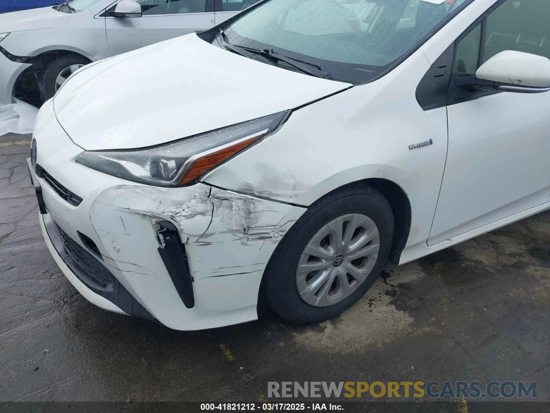 6 fotografías del automóvil dañado JTDKAMFU6M3141019 TOYOTA PRIUS 2021