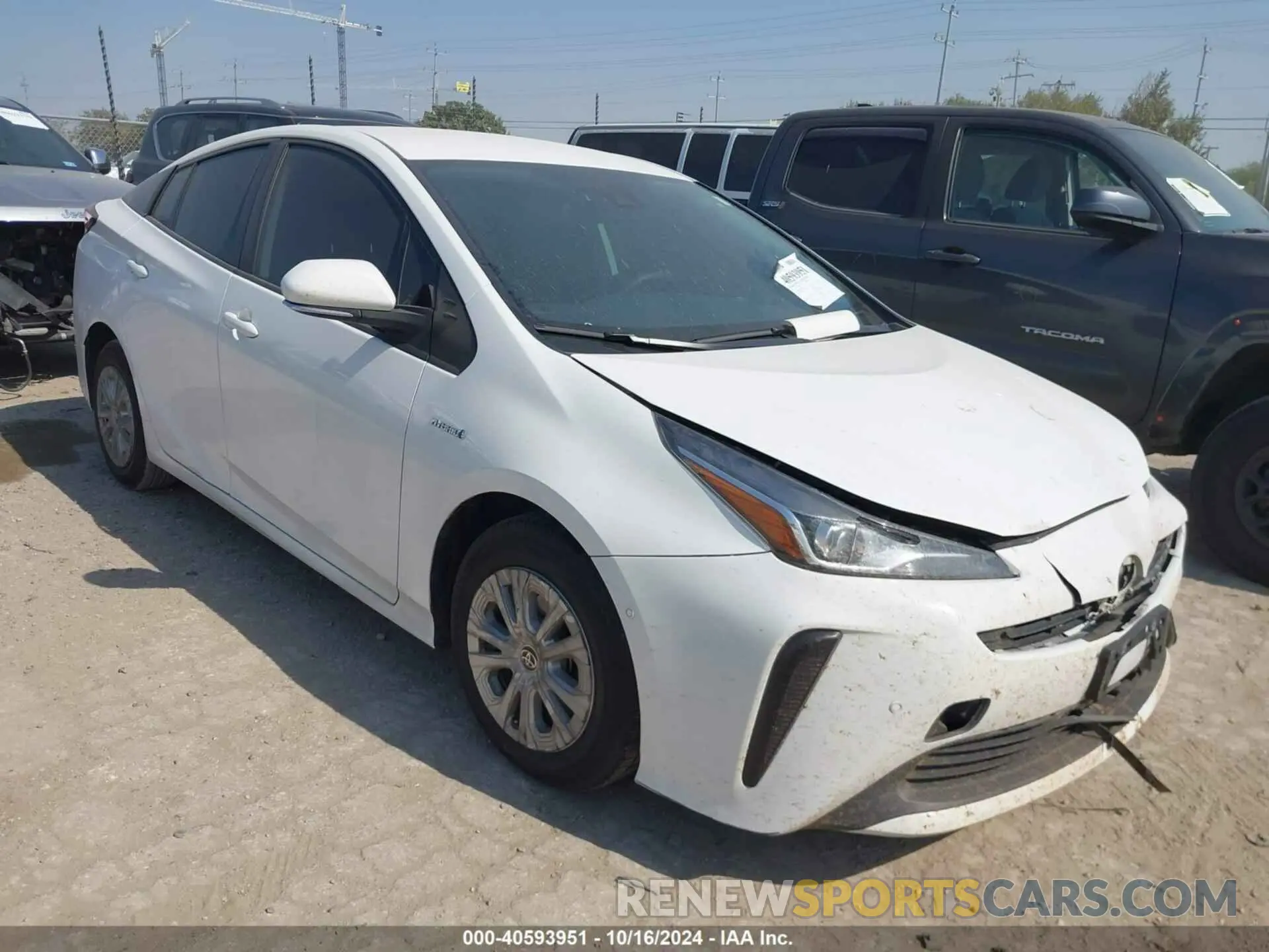 1 fotografías del automóvil dañado JTDKAMFU6M3141263 TOYOTA PRIUS 2021