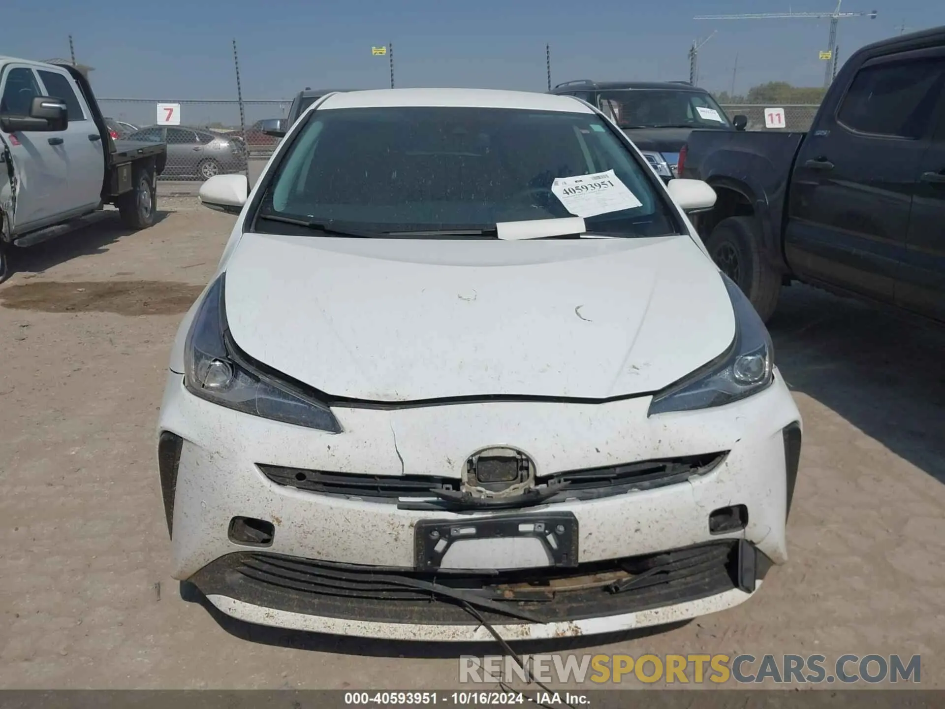 12 fotografías del automóvil dañado JTDKAMFU6M3141263 TOYOTA PRIUS 2021