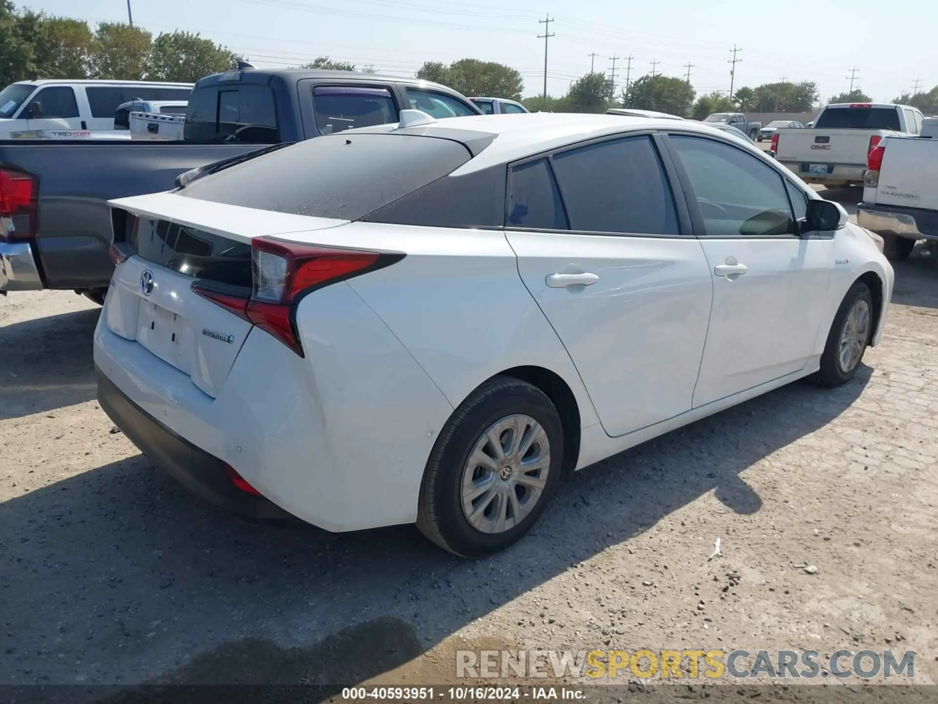 4 fotografías del automóvil dañado JTDKAMFU6M3141263 TOYOTA PRIUS 2021