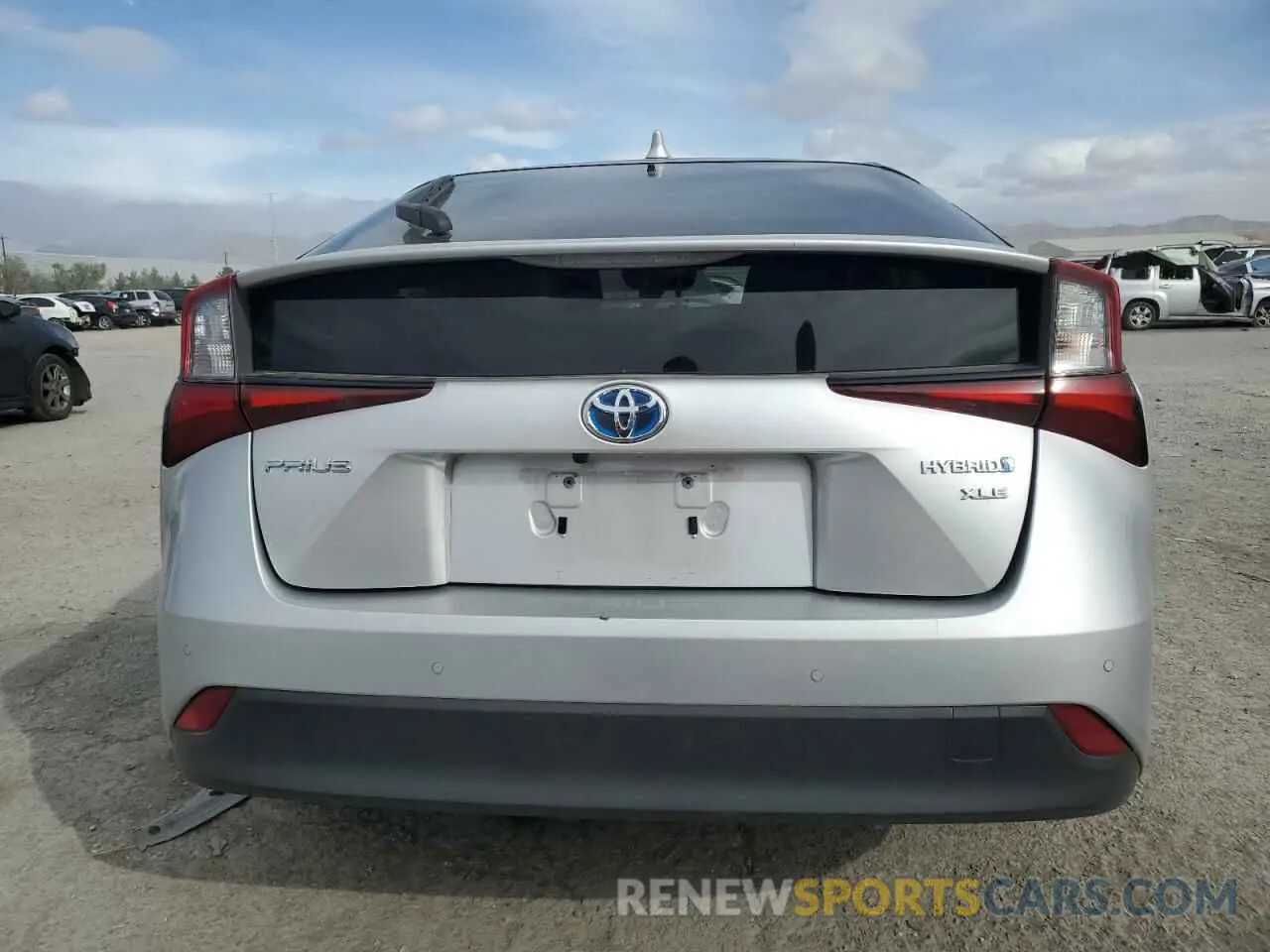 6 fotografías del automóvil dañado JTDKAMFU6M3141280 TOYOTA PRIUS 2021