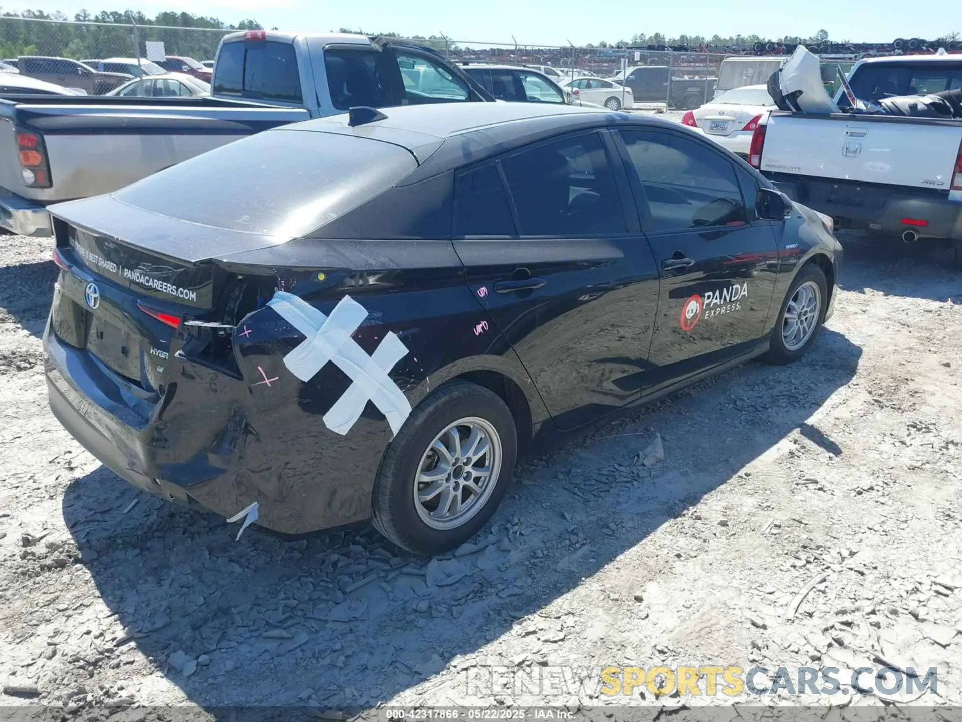 4 fotografías del automóvil dañado JTDKAMFU6M3141392 TOYOTA PRIUS 2021