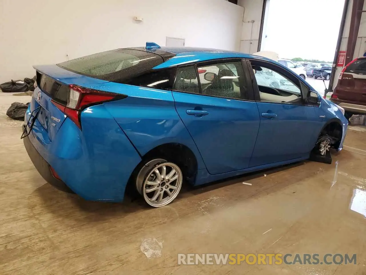 3 fotografías del automóvil dañado JTDKAMFU6M3142364 TOYOTA PRIUS 2021