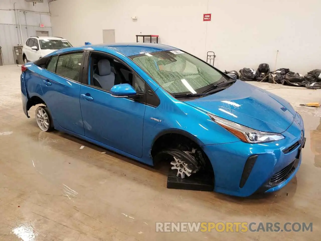 4 fotografías del automóvil dañado JTDKAMFU6M3142364 TOYOTA PRIUS 2021