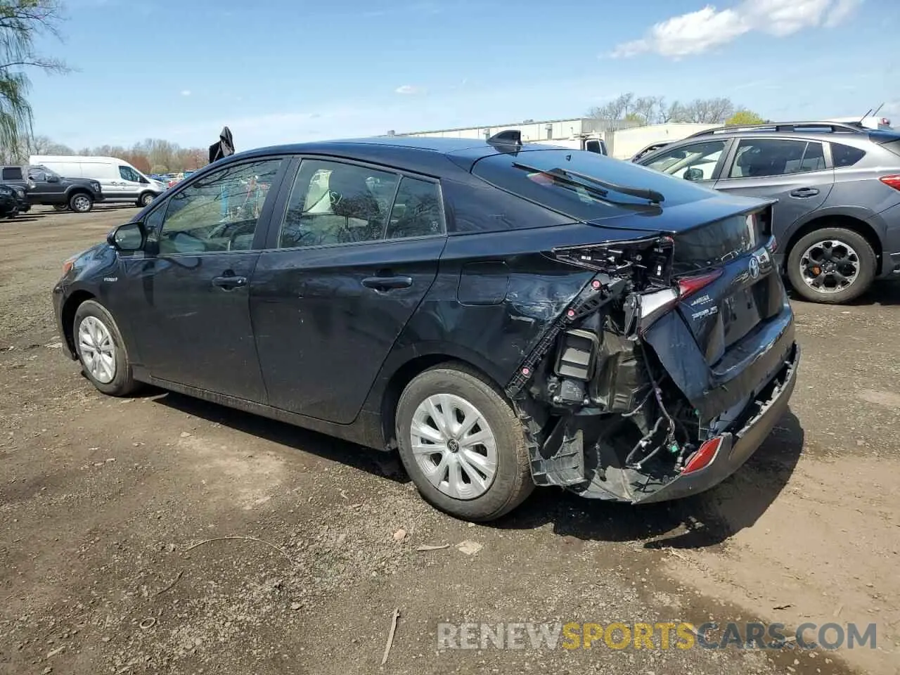 2 fotografías del automóvil dañado JTDKAMFU6M3150108 TOYOTA PRIUS 2021
